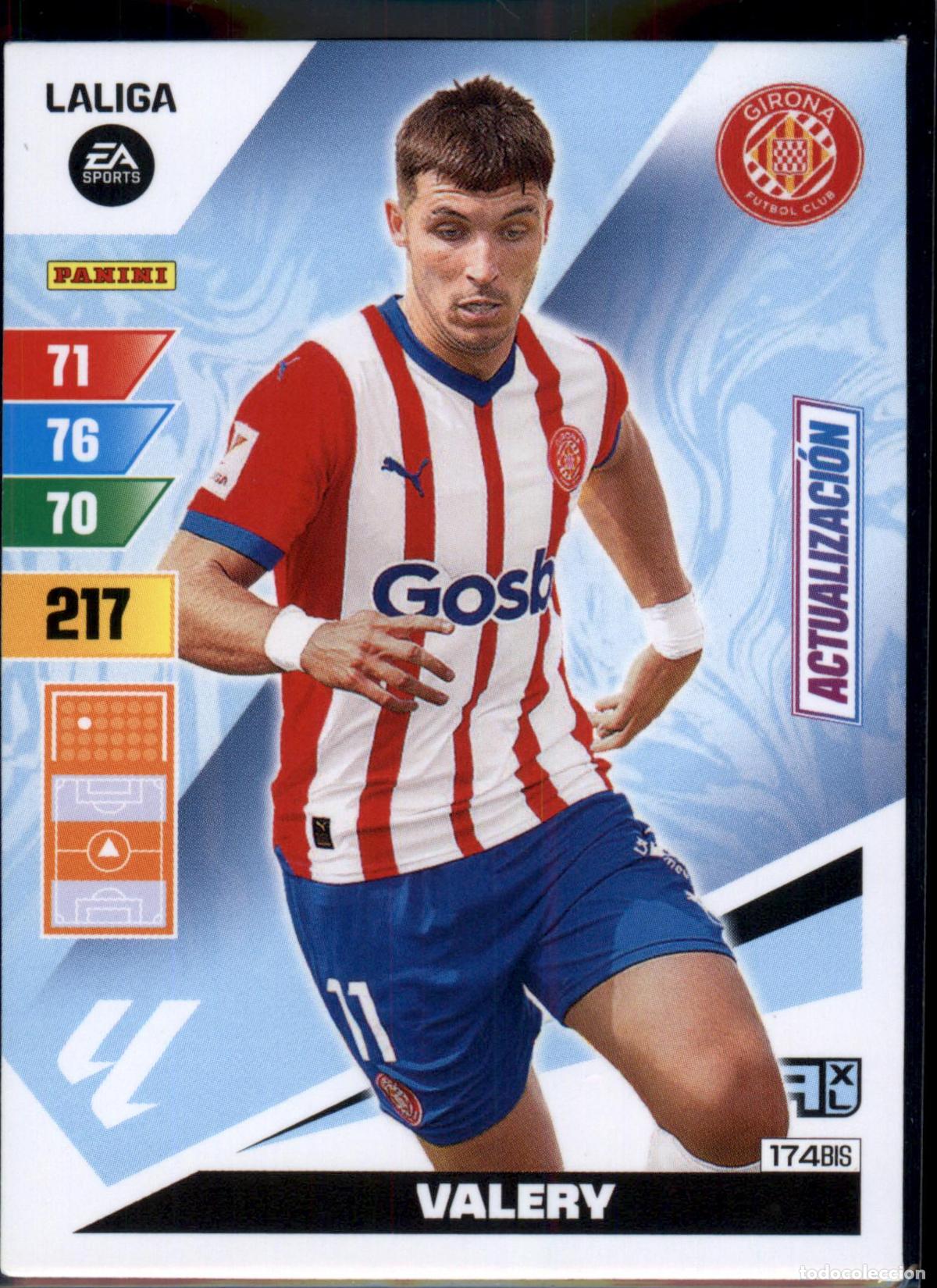 Cromos de Futebol: Valery Actualizaci&oacute;n N&ordm; 174 Bis Girona FC LaLiga Santander Adrenalyn XL 2023 2024 Panini 24 25