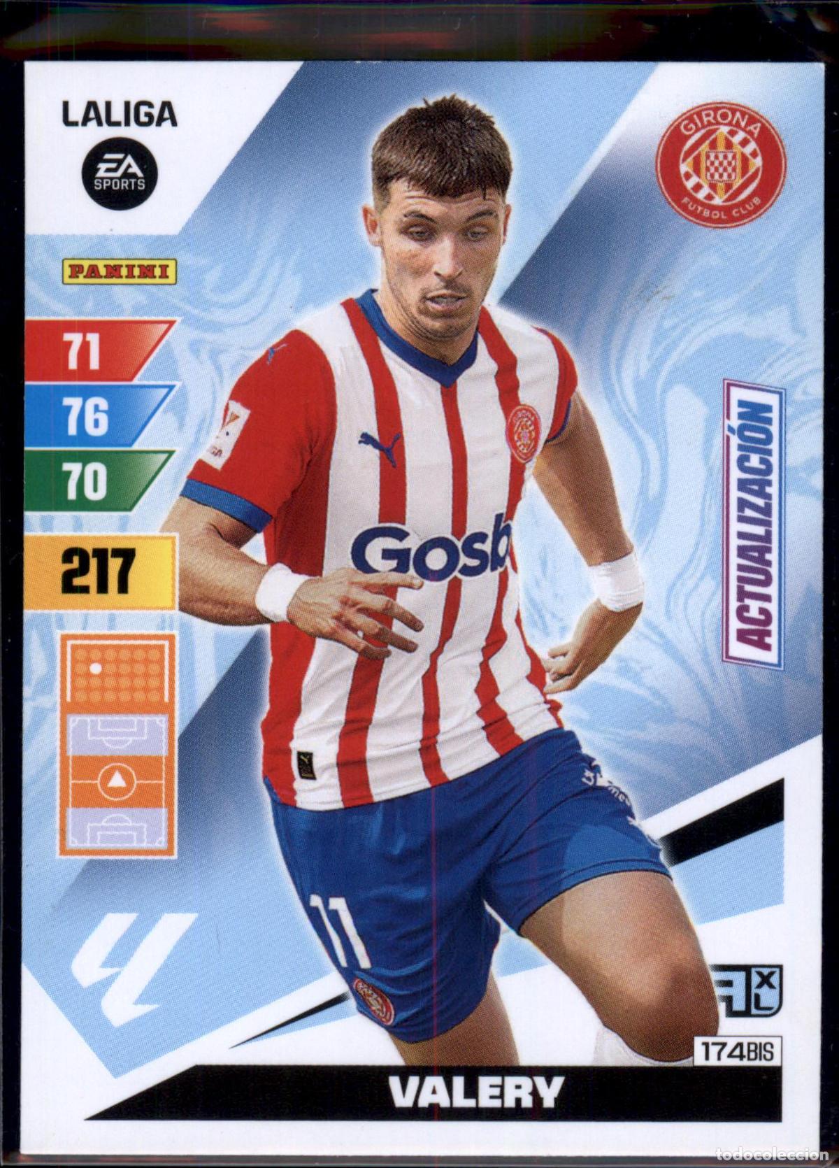 Cromos de Futebol: Valery Actualizaci&oacute;n N&ordm; 174 Bis Girona FC LaLiga Santander Adrenalyn XL 2023 2024 Panini 24 25