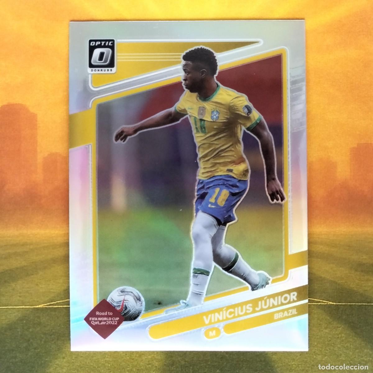 Cromos de Futebol: #26 Vinicius JR Optic Holo Prizm | Brasil | 2021 2022 Panini Donruss Road to Qatar