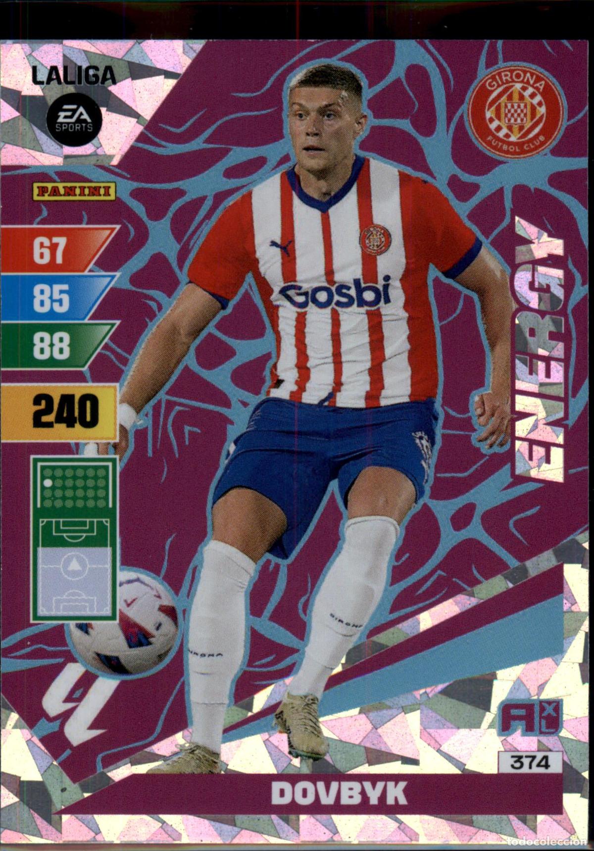 Cromos de Futebol: Dovbyk Energy N&ordm; 374 Girona FC LaLiga Santander Adrenalyn XL 2023 2024 Panini 24 25