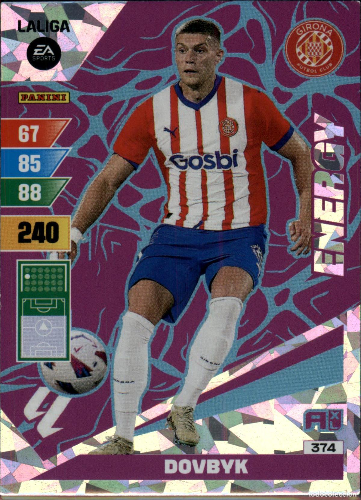 Cromos de Futebol: Dovbyk Energy N&ordm; 374 Girona FC LaLiga Santander Adrenalyn XL 2023 2024 Panini 24 25