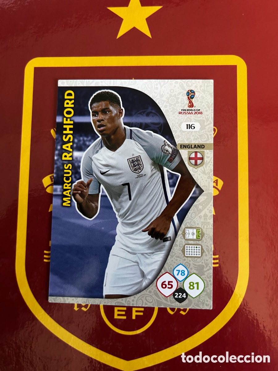 Cromos de Futebol: 116 MARCUS RASHFORD ADRENALYN MUNDIAL FIFA WORLD CUP 2018 18 RUSIA INGLATERRA ENGLAND