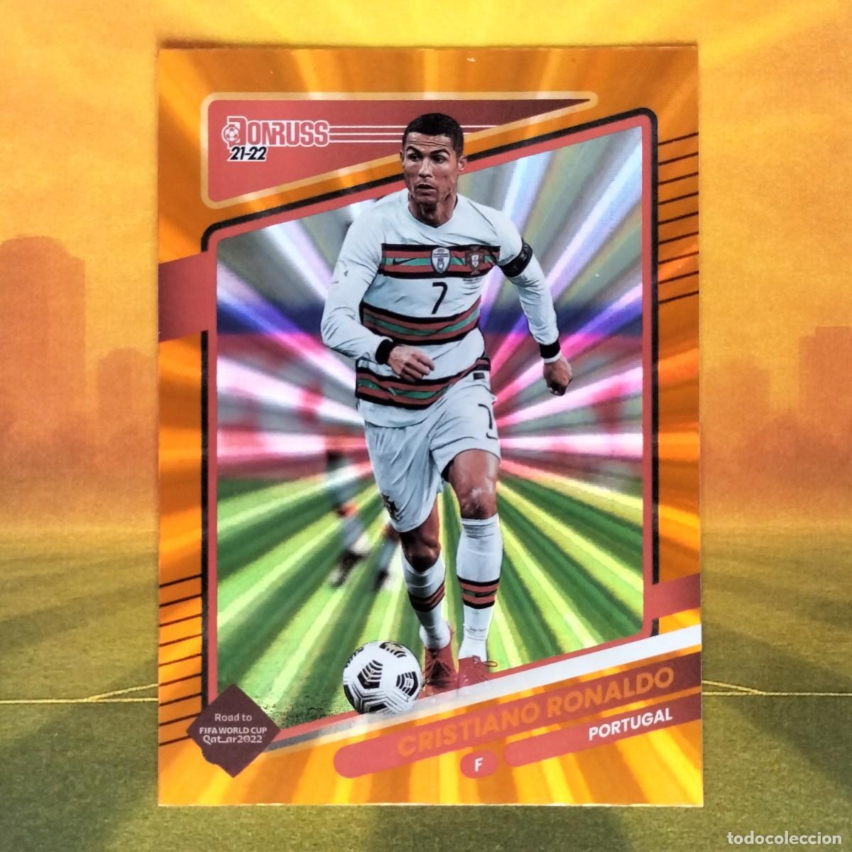 Cromos de Futebol: #116 Cristiano Ronaldo Orange Laser | Portugal | 2021 2022 Panini Donruss Road to Qatar