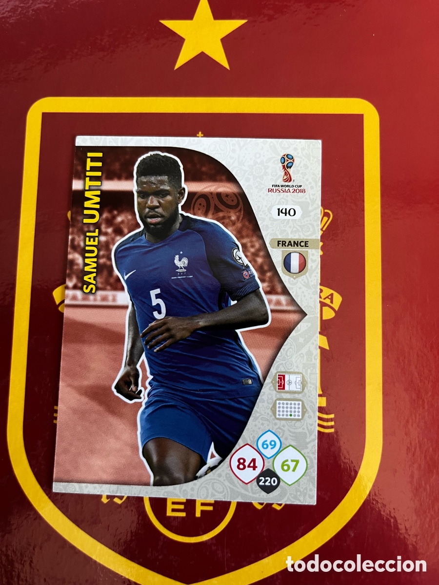 Cromos de Futebol: 140 UMTITI ADRENALYN MUNDIAL FIFA WORLD CUP 2018 18 RUSIA FRANCIA