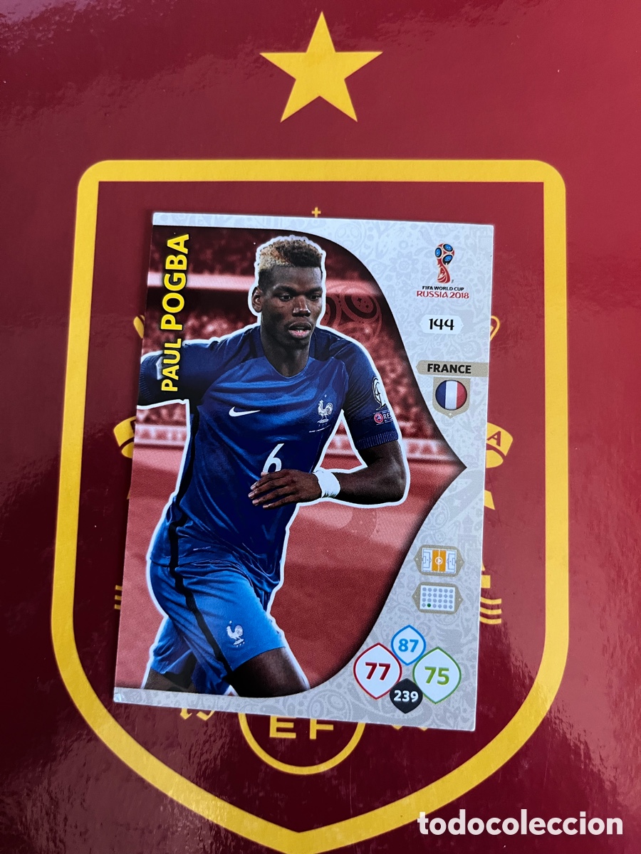 Figurine di Calcio: 144 PAUL POGBA ADRENALYN MUNDIAL FIFA WORLD CUP 2018 18 RUSIA FRANCIA