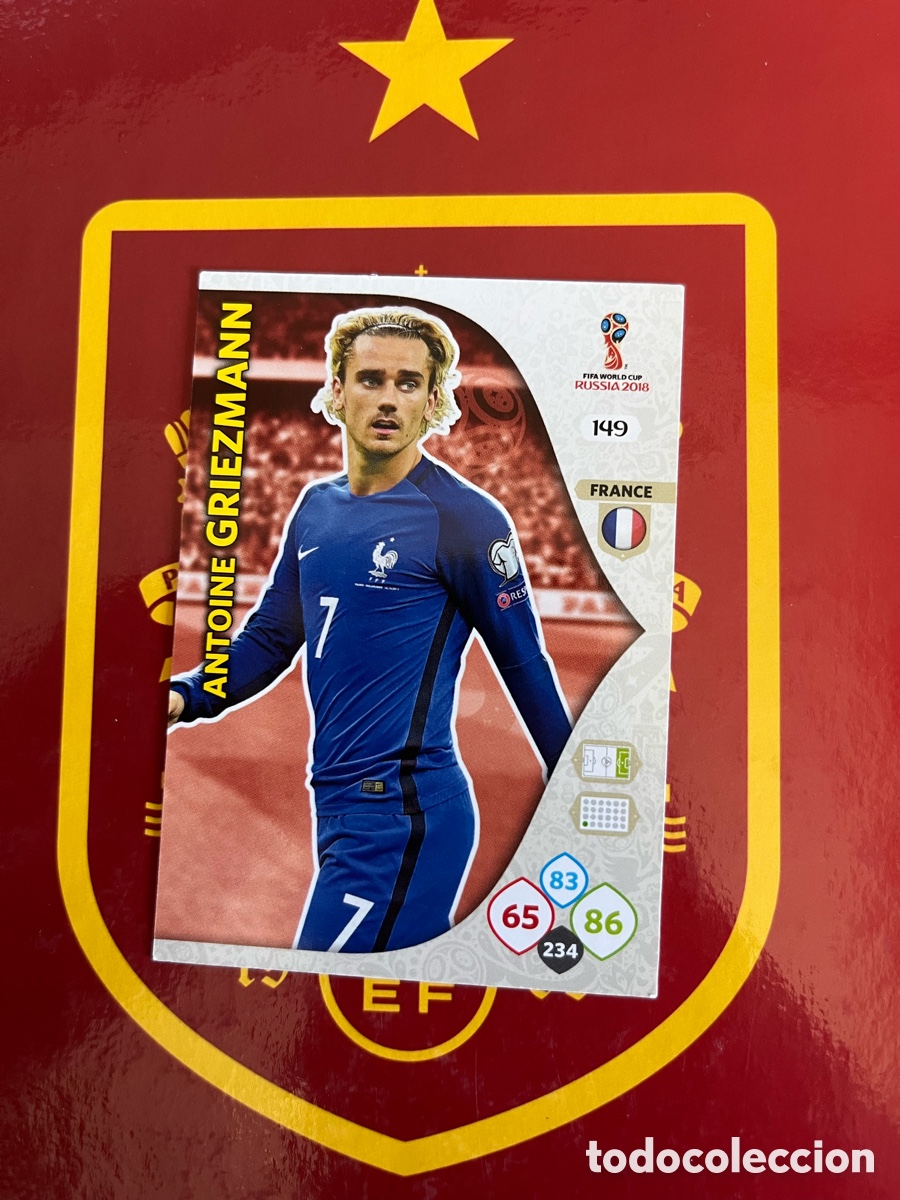 Figurine di Calcio: 149 GRIEZMANN ADRENALYN MUNDIAL FIFA WORLD CUP 2018 18 RUSIA FRANCIA