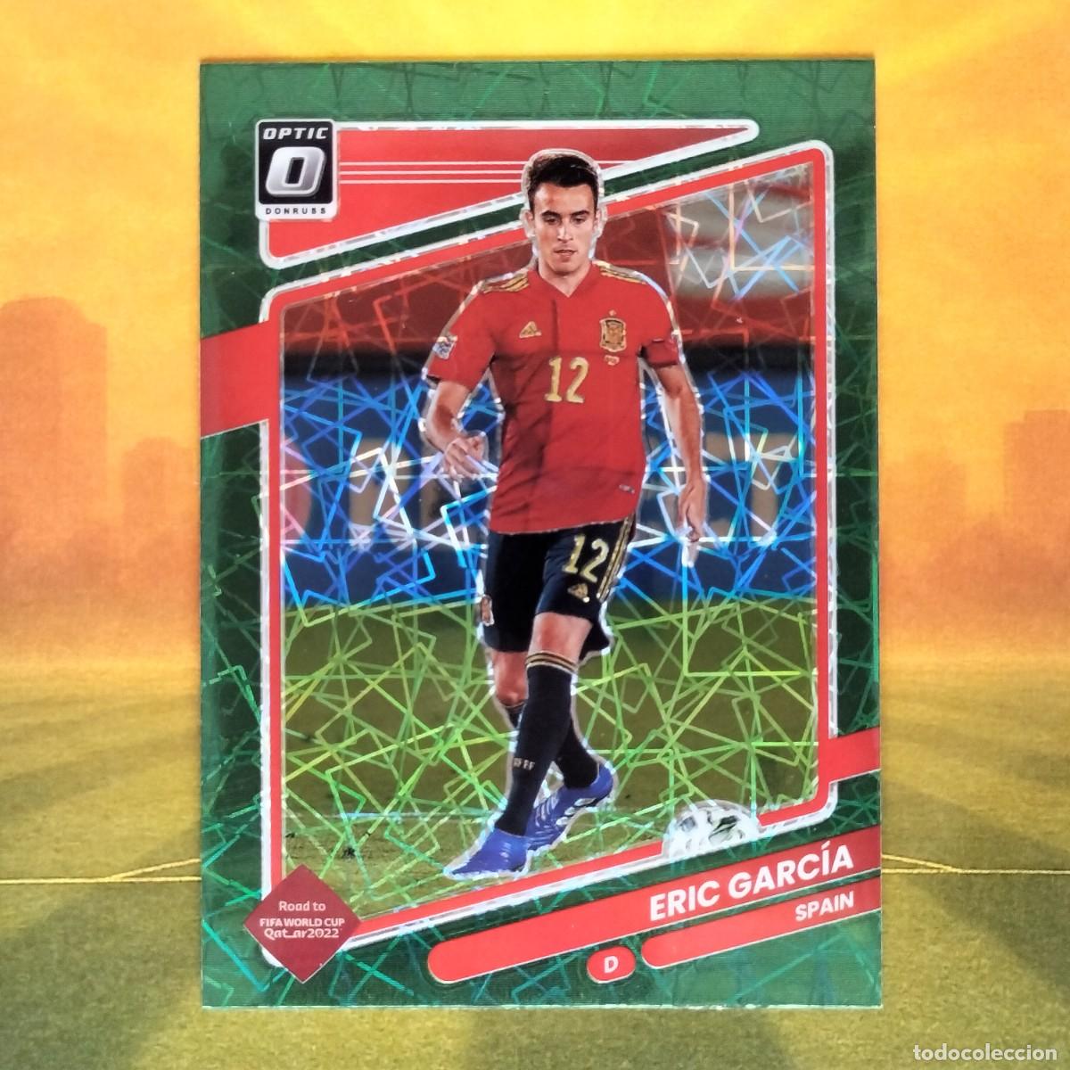 Figurine di Calcio: #148 Eric Garcia Optic Green Velocity | Espa&ntilde;a | 2021 2022 Panini Donruss Road to Qatar