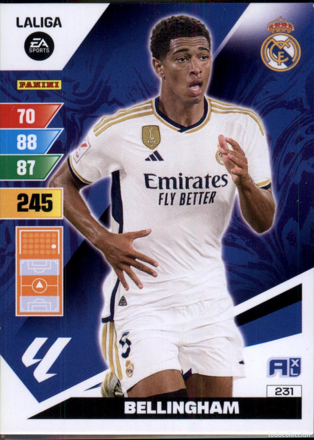 Figurine di Calcio: Bellingham N&ordm; 231 Real Madrid LaLiga Santander Adrenalyn XL 2023 2024 Panini 24 25