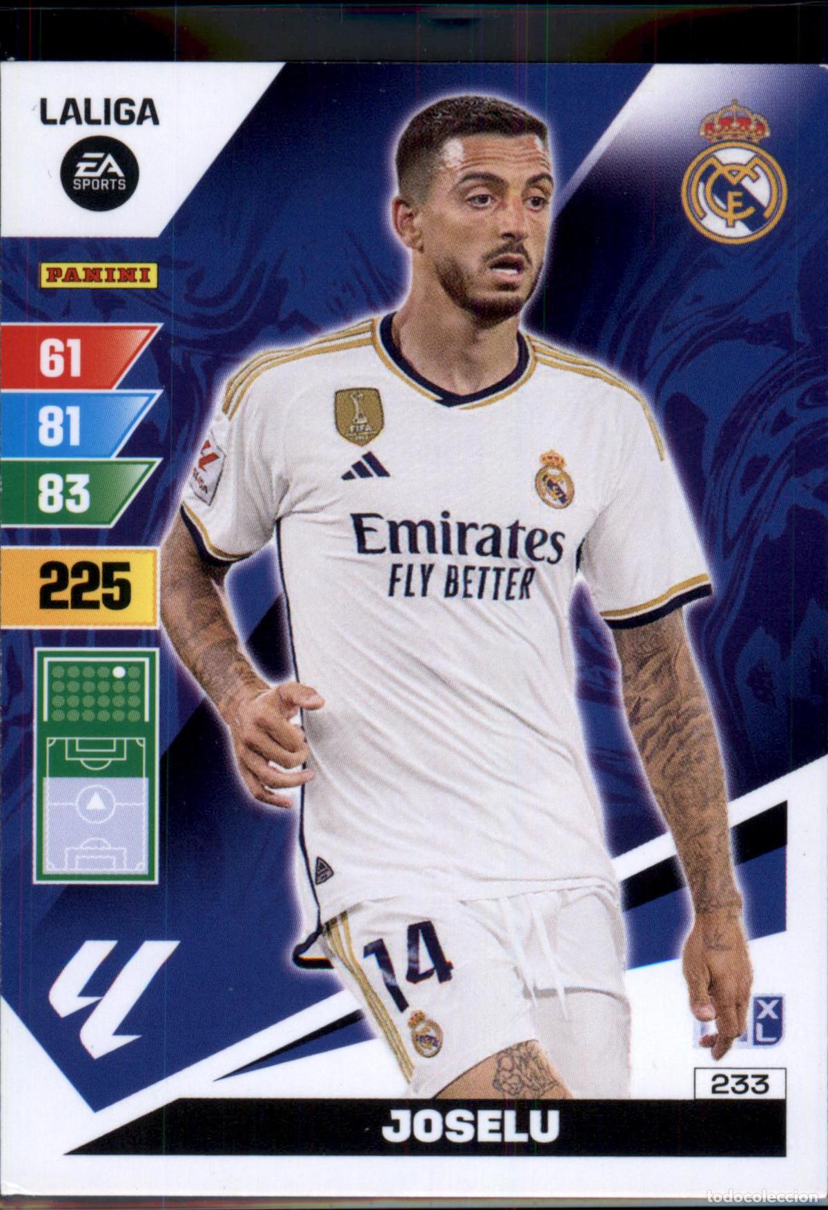 Cartes &agrave; collectionner de Football: Joselu N&ordm; 233 Real Madrid LaLiga Santander Adrenalyn XL 2023 2024 Panini 24 25