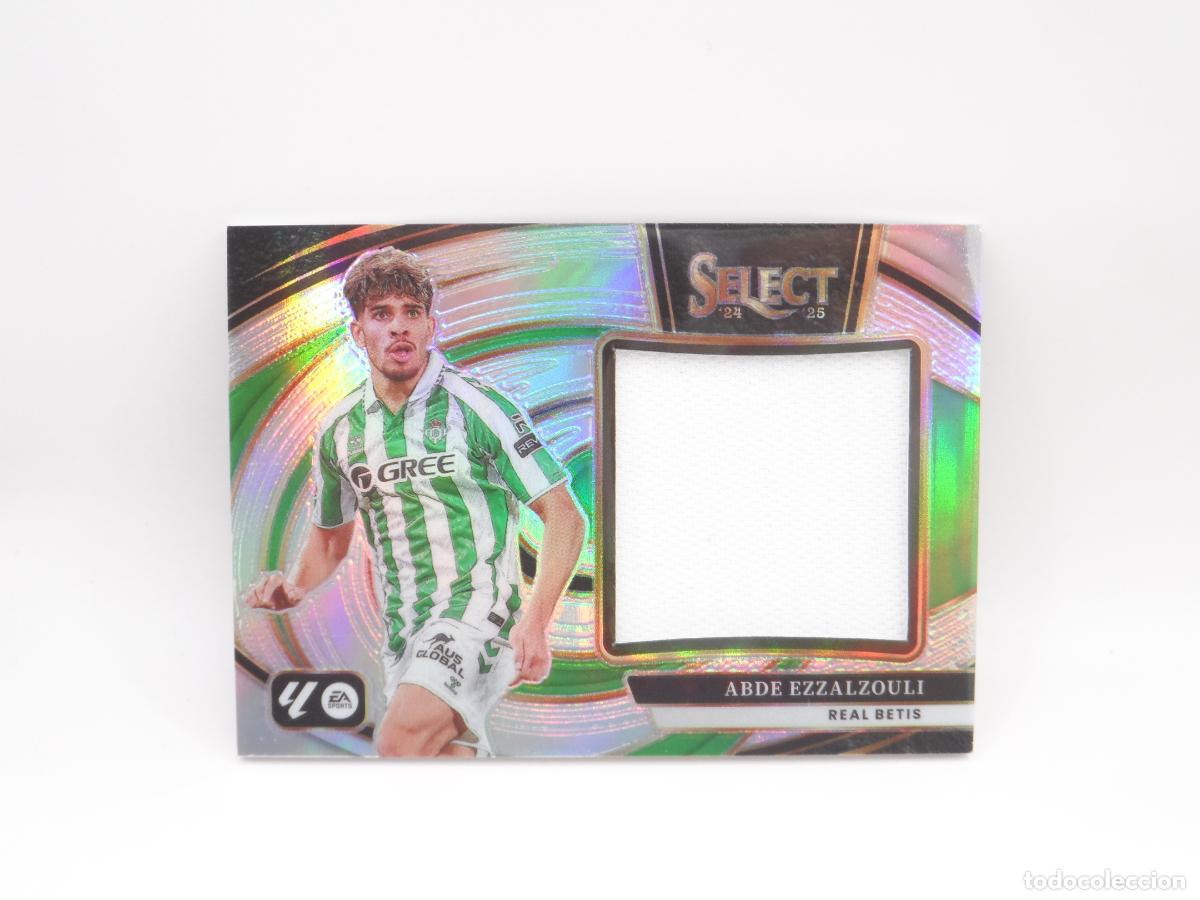 Cromos de f&uacute;tbol: PARCHE JUMBO ABDE EZZALZOULI BETIS PANINI SELECT 2024 2025 24 25 PATCH TROZO DE CAMISETA