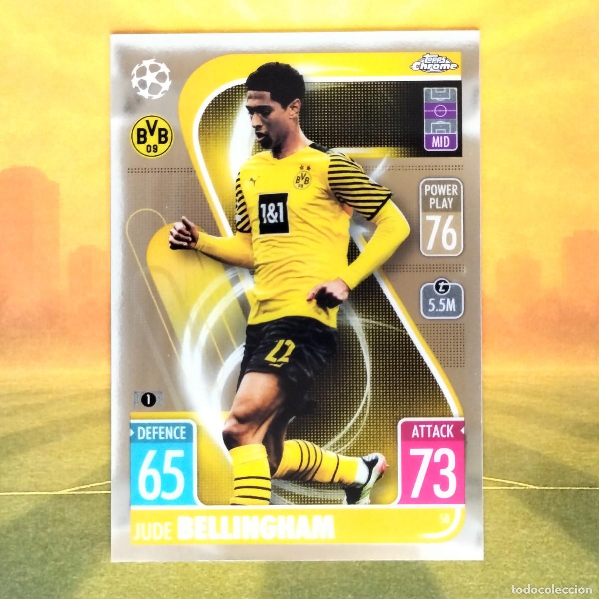 Cromos de Futebol: #58 Jude Bellingham | Borussia Dortmund | 2021 2022 Topps Chrome Match Attax UCL
