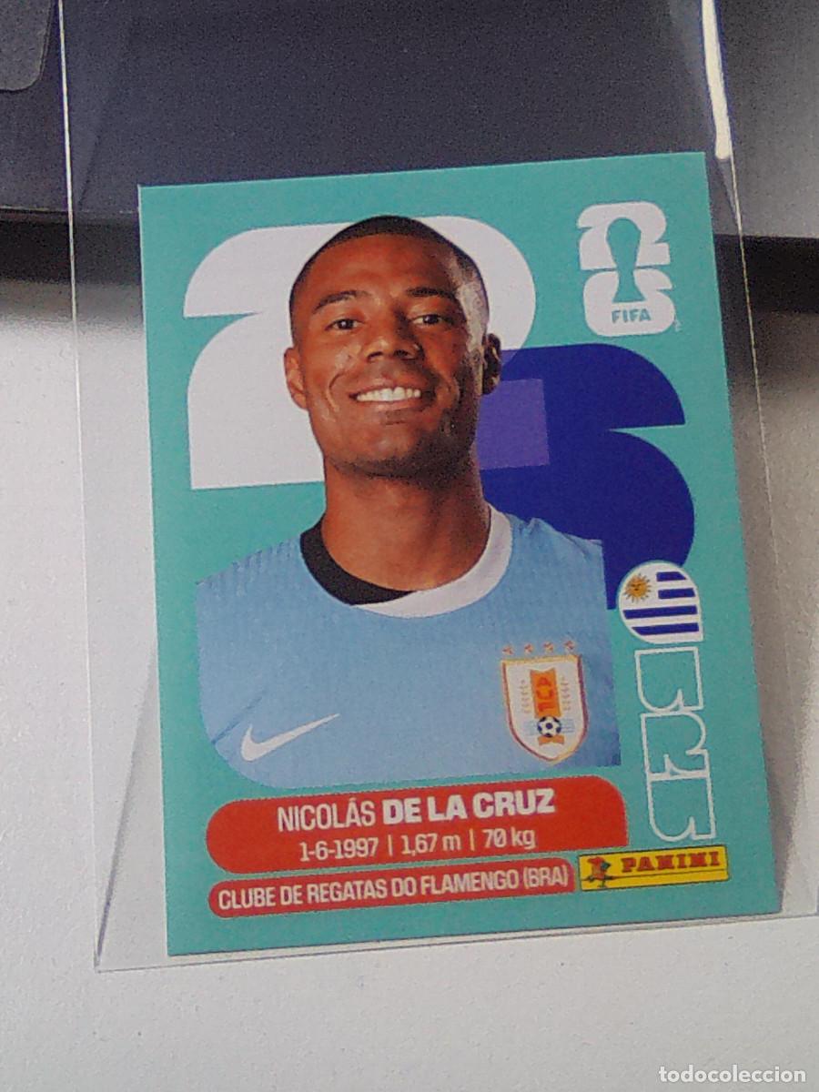Cromos de f&uacute;tbol: B29 URU15 NICOL&Aacute;S DE LA CRUZ 15 URUGUAY URU MUNDIAL FIFA WORLD CUP 2026 STICKER PANINI