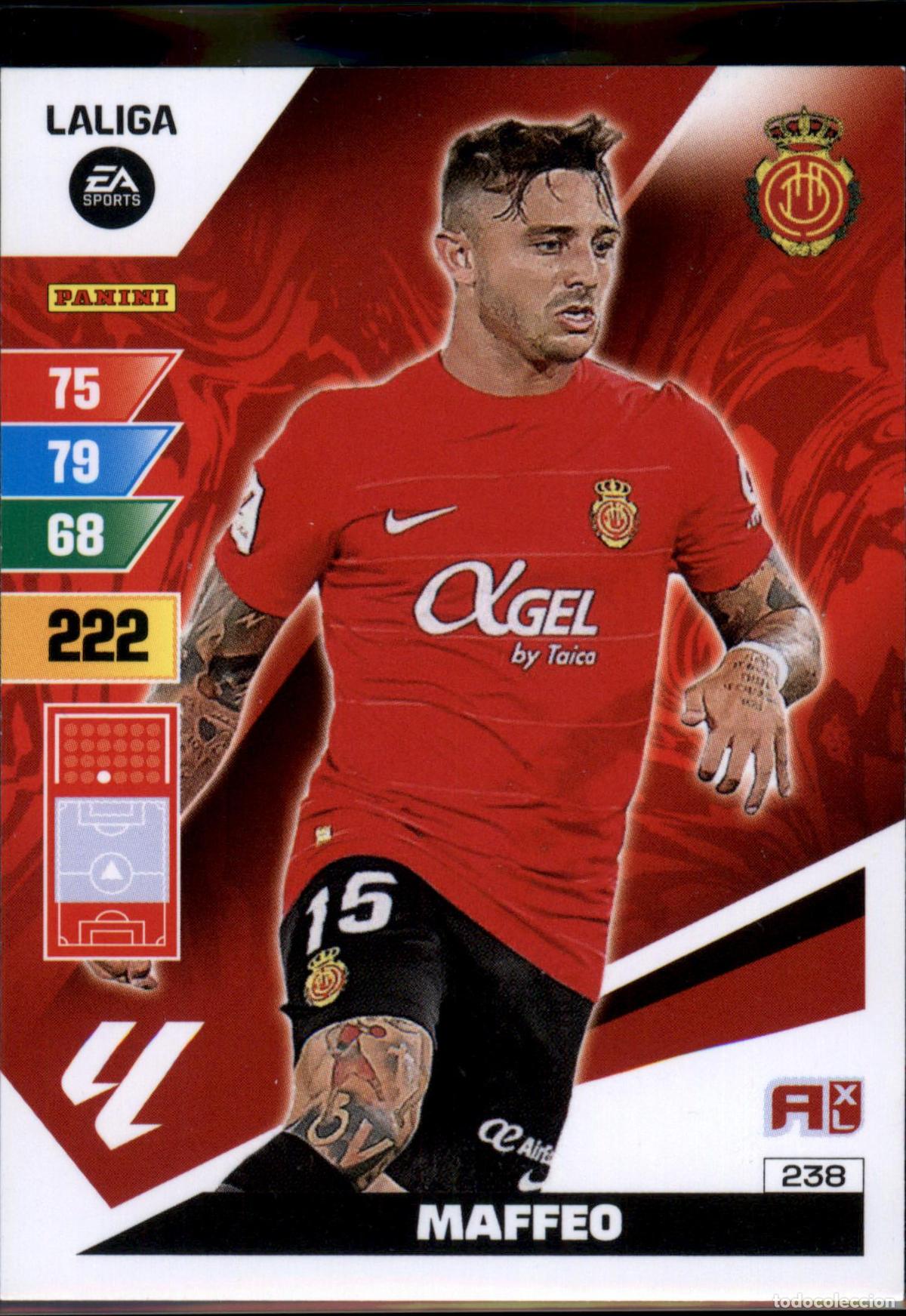 Cromos de f&uacute;tbol: Maffeo N&ordm; 238 RCD Mallorca LaLiga Santander Adrenalyn XL 2023 2024 Panini 24 25