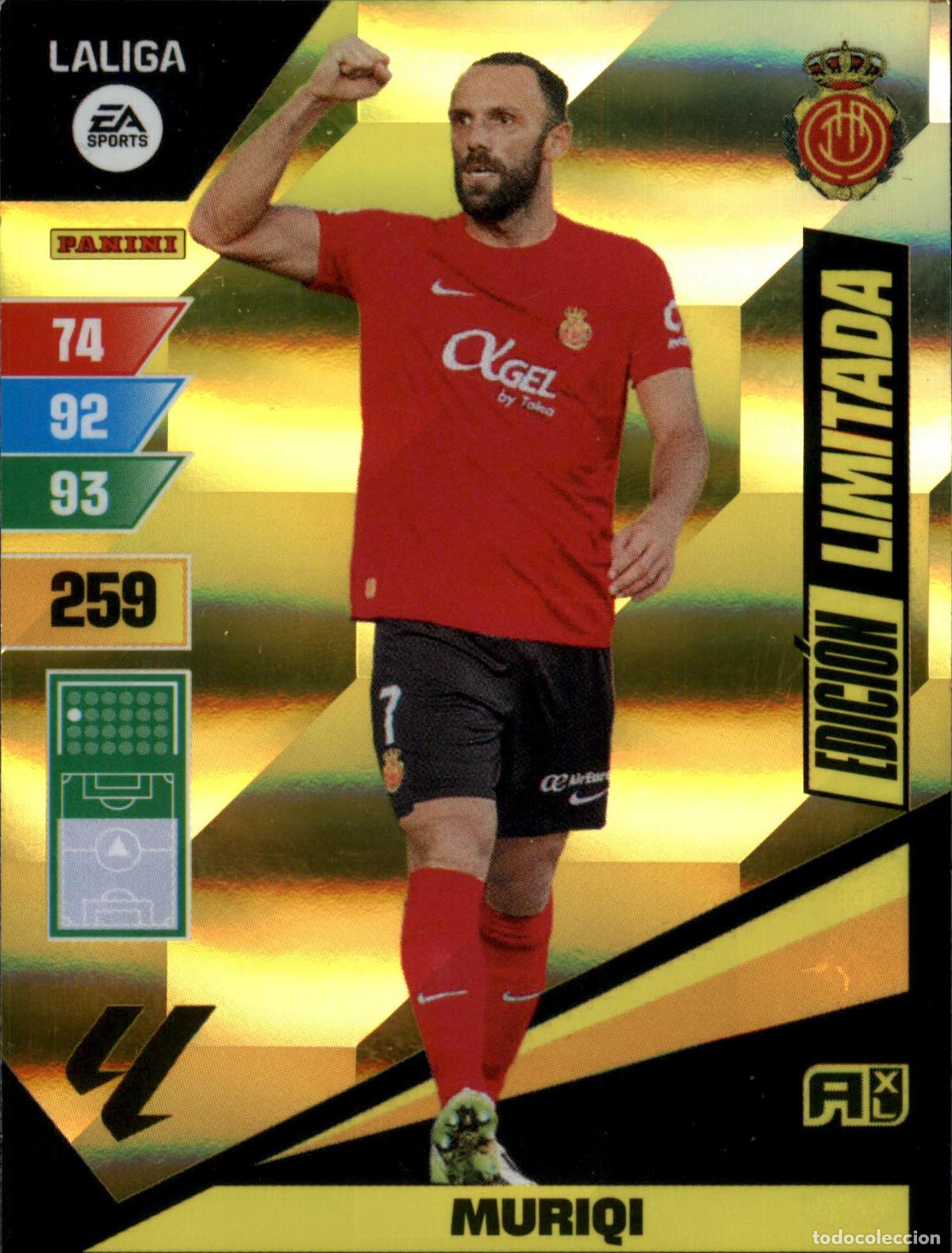 Cromos de f&uacute;tbol: Muriqi Edici&oacute;n Limitada RCD Mallorca LaLiga Santander Adrenalyn XL 2023 2024 Panini 24 25