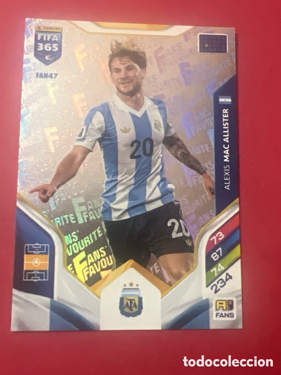 Cromos de f&uacute;tbol: E1442. FAN47 Mac Allister - Argentina - Fans - Adrenalyn Fifa 365 2026 - Panini 26