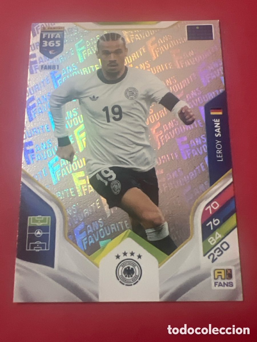 Cromos de f&uacute;tbol: E1443. SAN&Eacute; ALEMANIA FAN81 FANS FAVOURITE ADRENALYN XL FIFA 365 PANINI 2026