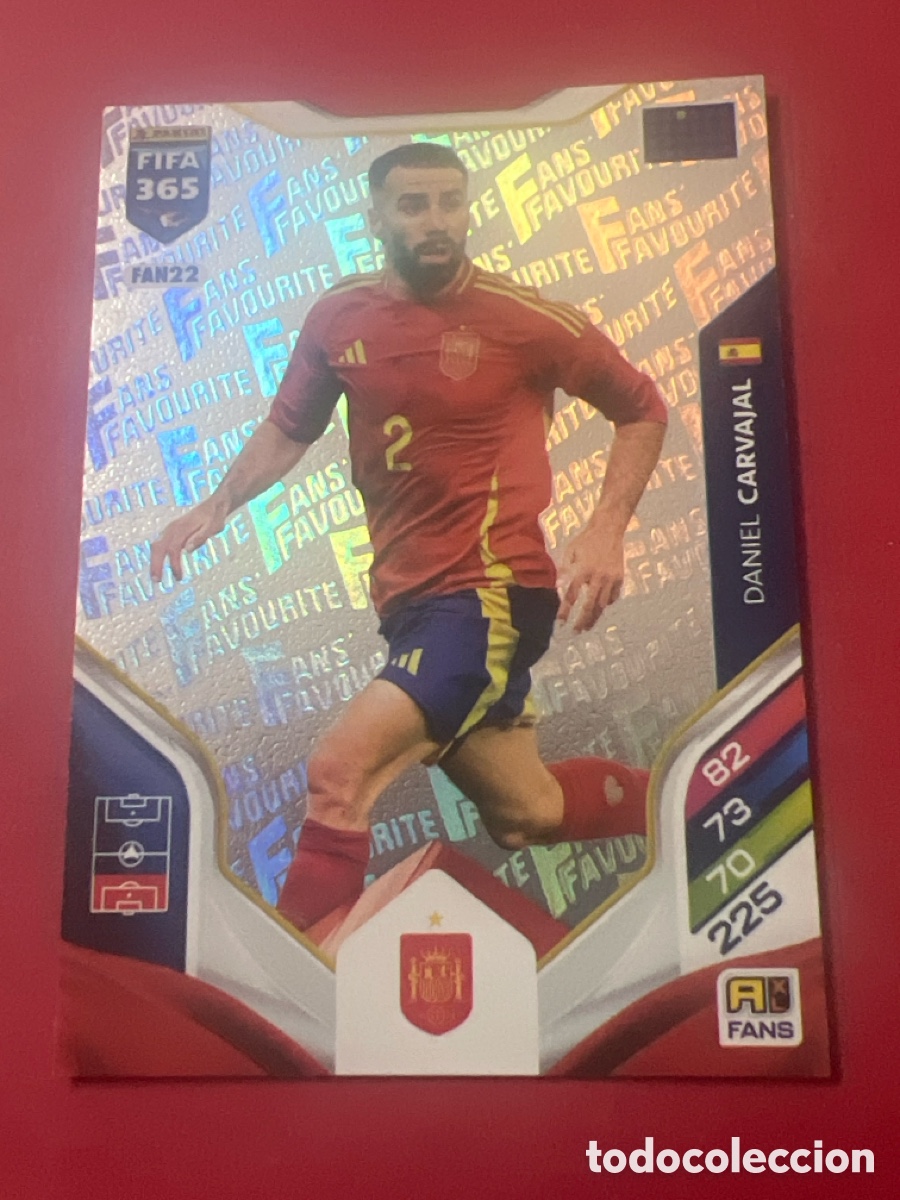 Figurine di Calcio: E1449. CARVAJAL ESPA&Ntilde;A (REAL MADRID) FAN22 FANS FAVOURITE ADRENALYN XL FIFA 365 PANINI 2026