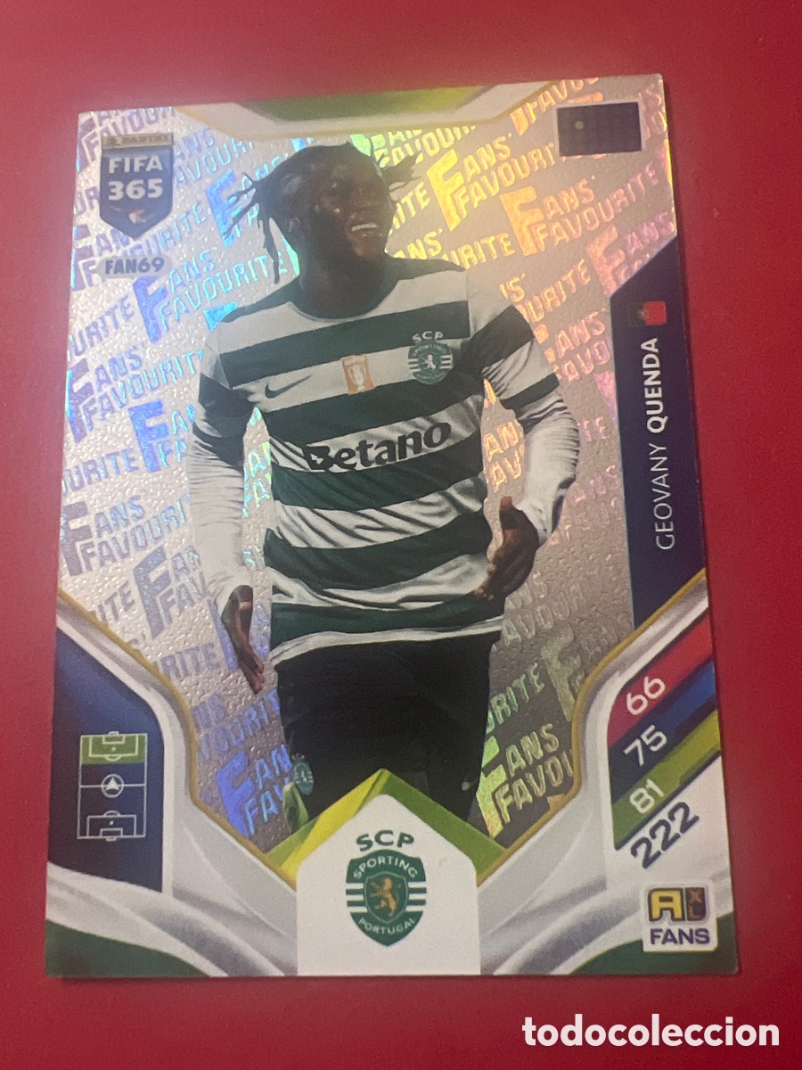 Football Stickers: E1450: QUENDA SPORTING DE PORTUGAL FAN69 FANS FAVOURITE ADRENALYN XL FIFA 365 PANINI 2026