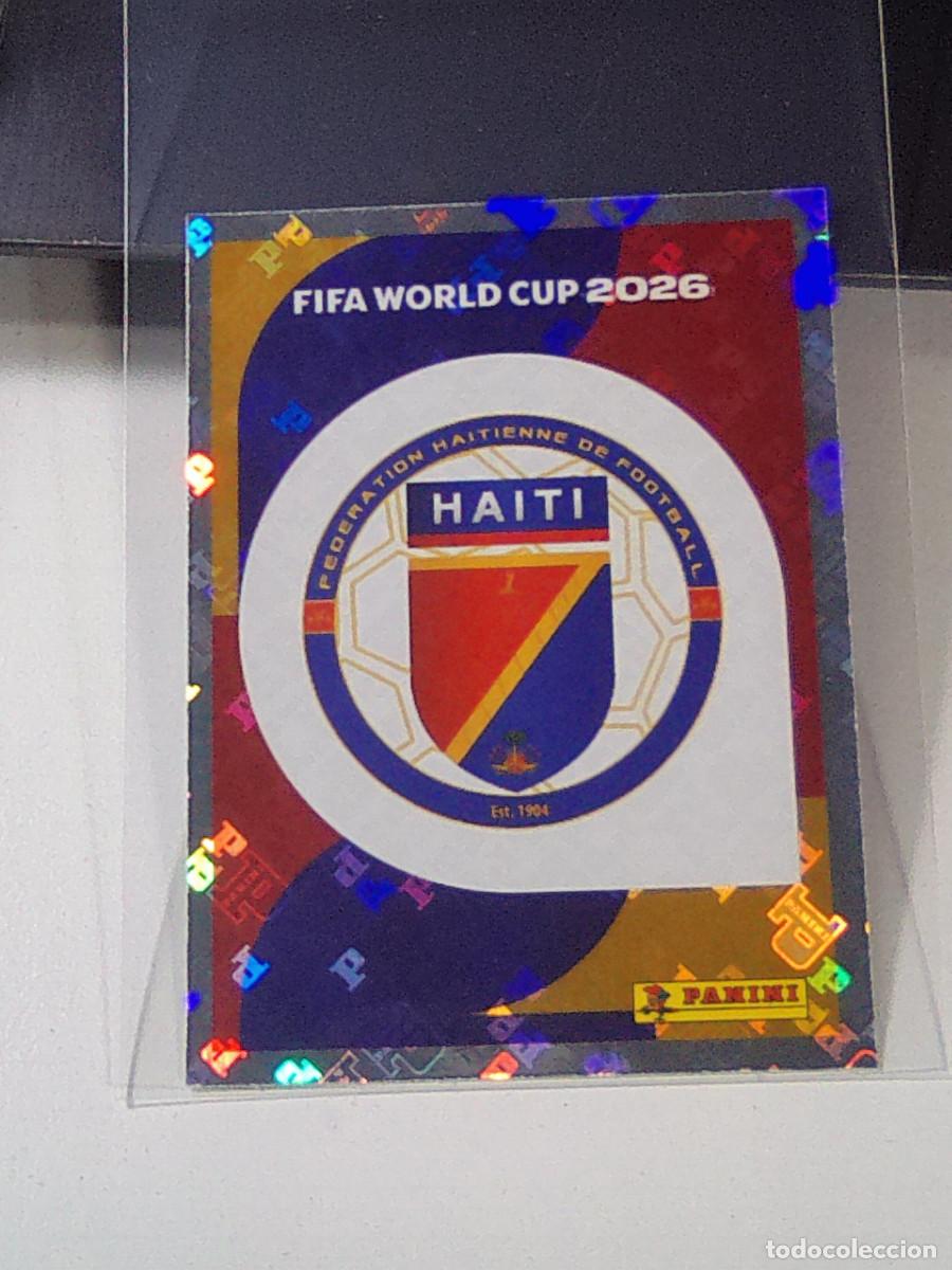 Football Stickers: B29 HAI 1 HAI1 ESCUDO LOGO BADGE HAITI MUNDIAL FIFA WORLD CUP 2026 STICKER PANINI