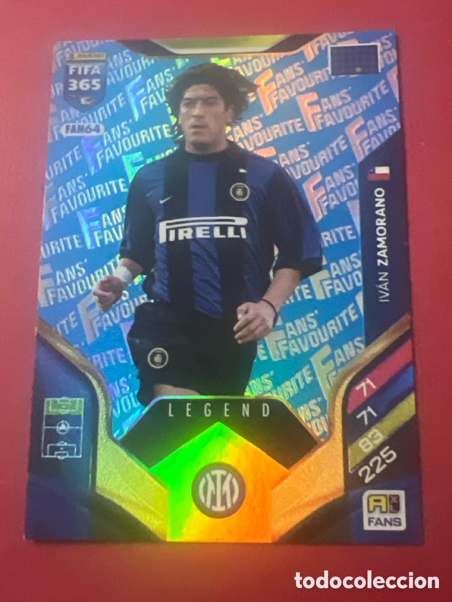 Cromos de f&uacute;tbol: FAN64 ZAMORANO (INTER MILAN) FANS FAVOURITE LEGEND BLUE AZUL PANINI ADRENALYN XL FIFA 365 2026 26