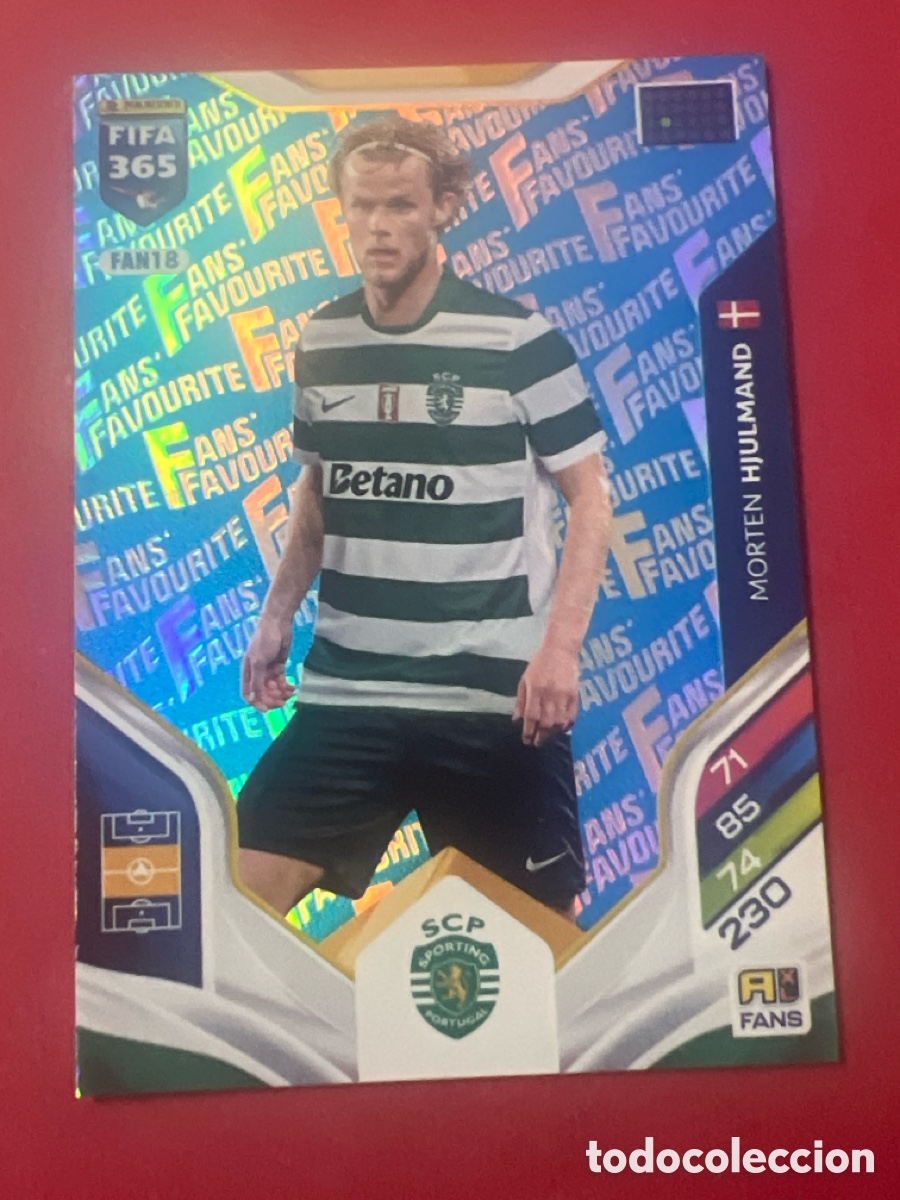 Cromos de f&uacute;tbol: FAN18 - Morten Hjulmand - Sporting Club Portugal - Paralela Azul - Fan Favourite - Adrenalyn FIFA 36