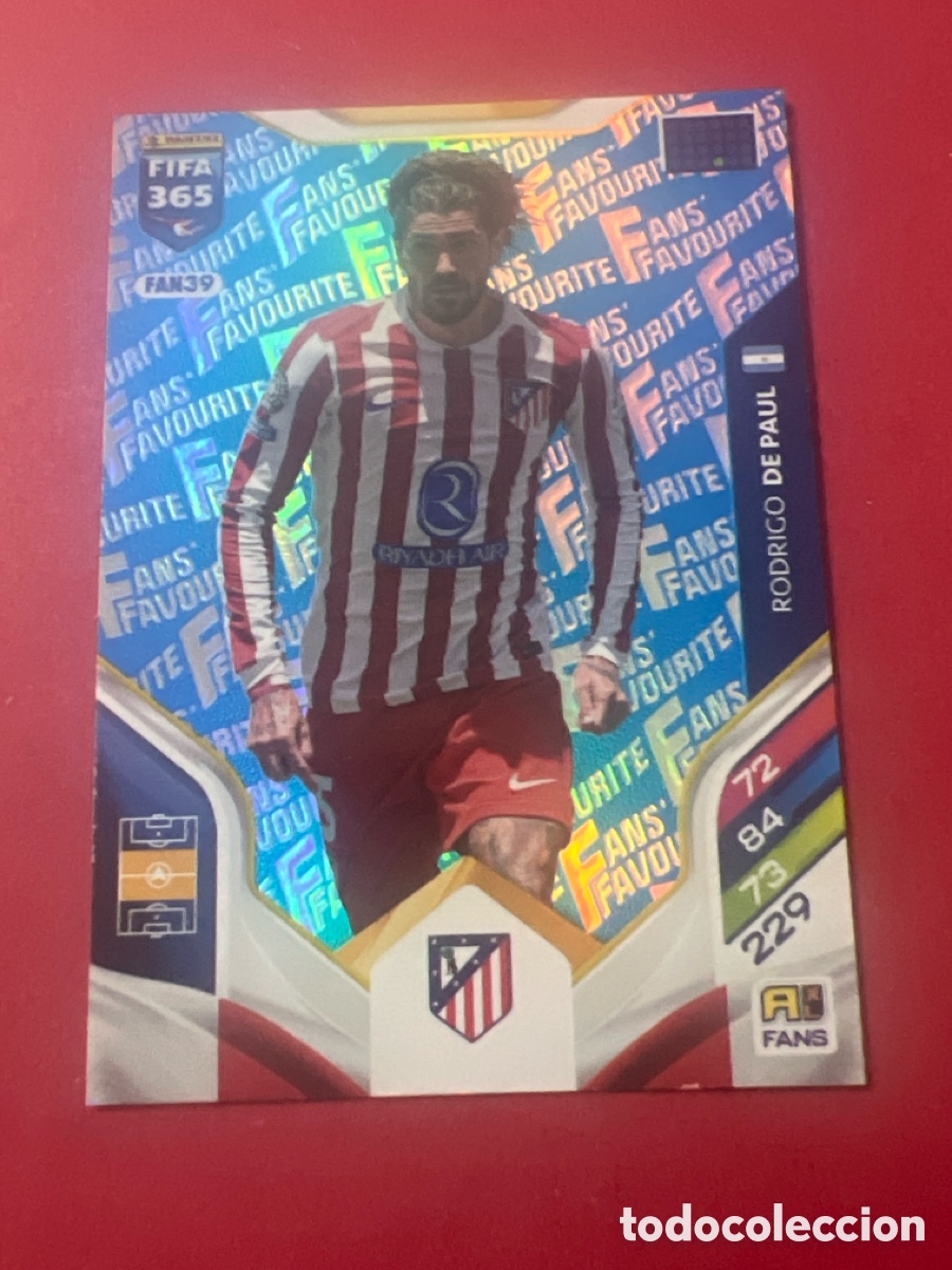 Cromos de f&uacute;tbol: E1459. CROMO FAN39 DE PAUL ATL&Eacute;TICO FANS' FAVOURITE FONDO AZUL ADRENALYN XL FIFA 365 2025-2026.