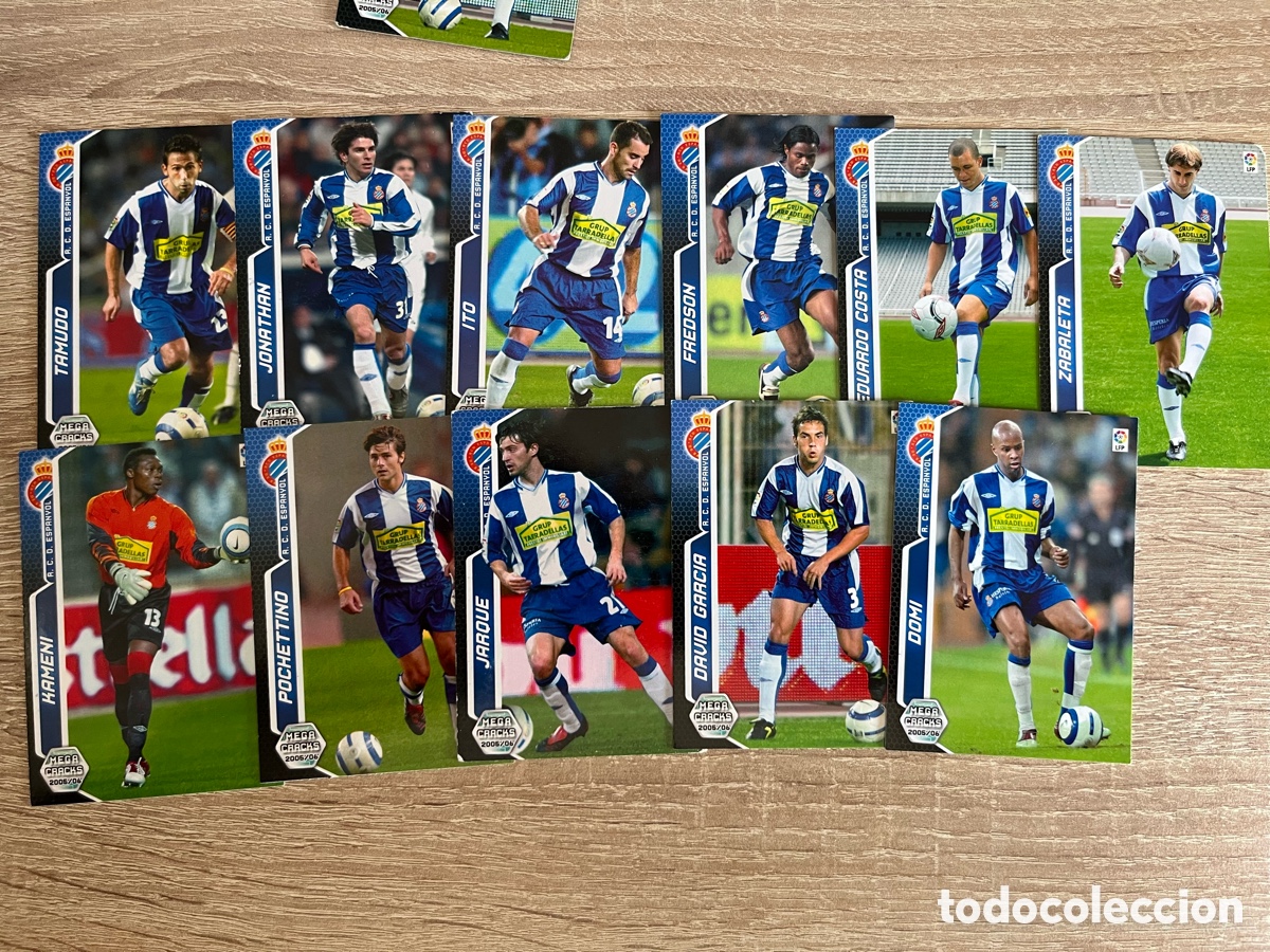 Cromos de f&uacute;tbol: ESPANYOL ESPA&Ntilde;OL MEGACRAKS MGK 2005 2006 05 06