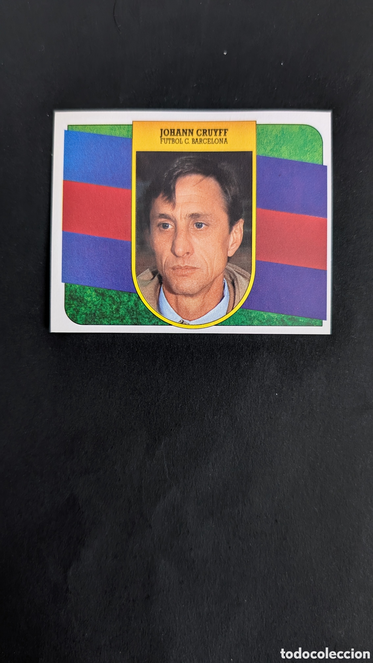 Cromos de f&uacute;tbol: CRUYFF ENTRENADOR BARCELONA LIGA ESTE 1991/92 91 92 CARTON NUNCA PEGADO SIN PEGAR