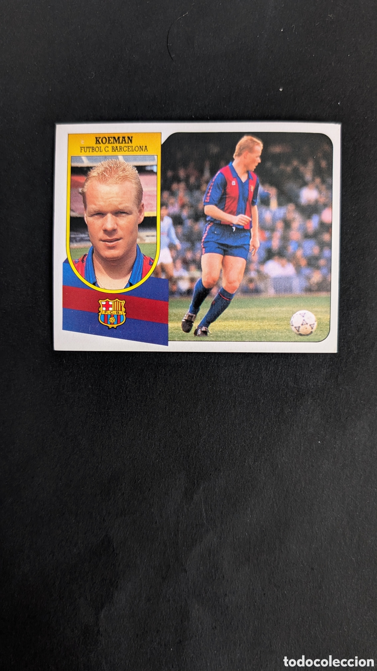 Cromos de f&uacute;tbol: KOEMAN BARCELONA LIGA ESTE 1991/92 91 92 CARTON NUNCA PEGADO SIN PEGAR