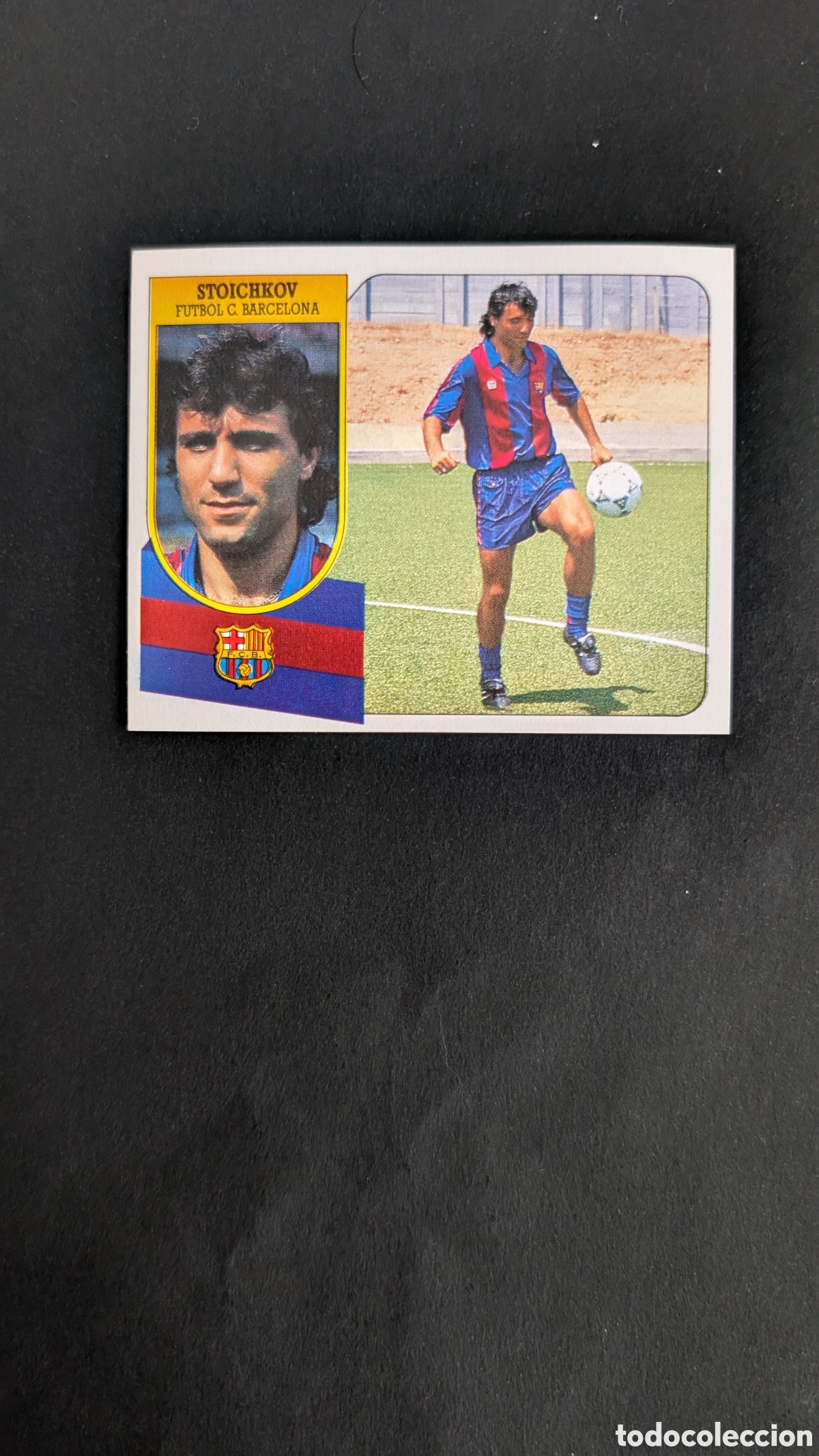 Cromos de f&uacute;tbol: STOICHKOV BARCELONA LIGA ESTE 1991/92 91 92 CARTON NUNCA PEGADO SIN PEGAR