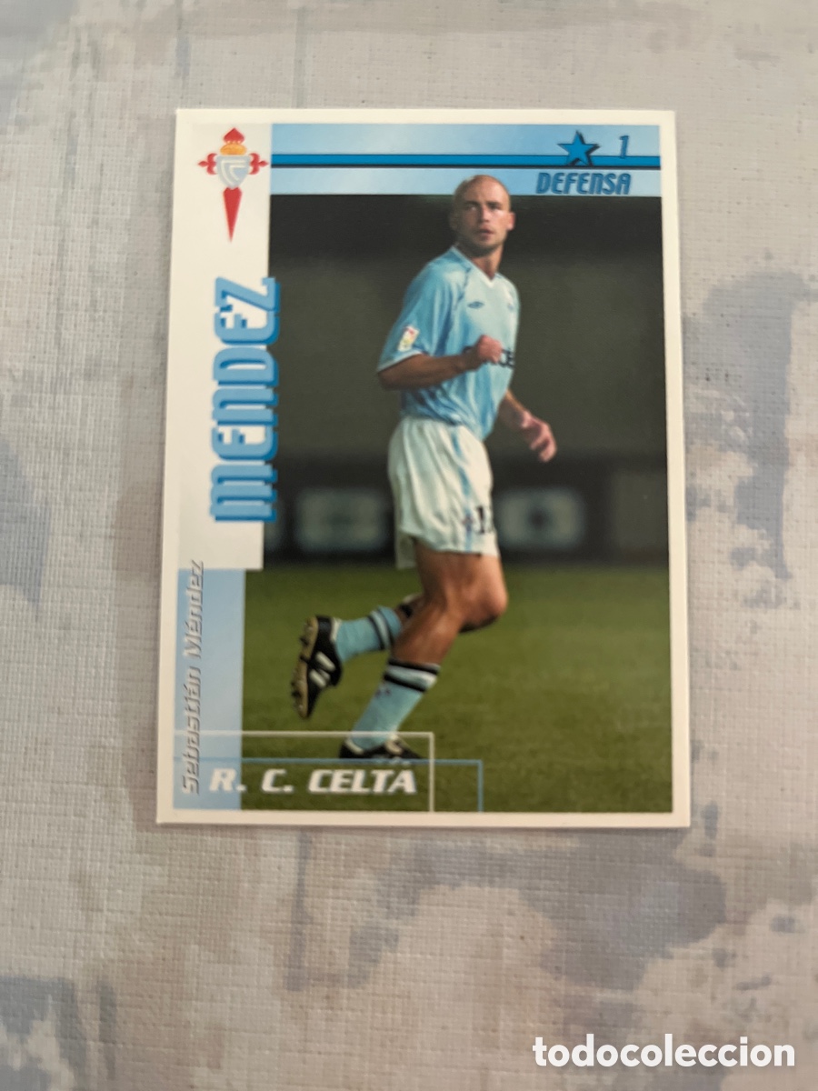 Football Stickers: MENDEZ CELTA DE VIGO F&Uacute;TBOL MATCH TOTAL LIGA 2002-2003 MAGIC BOX INT CARD FUTBOL