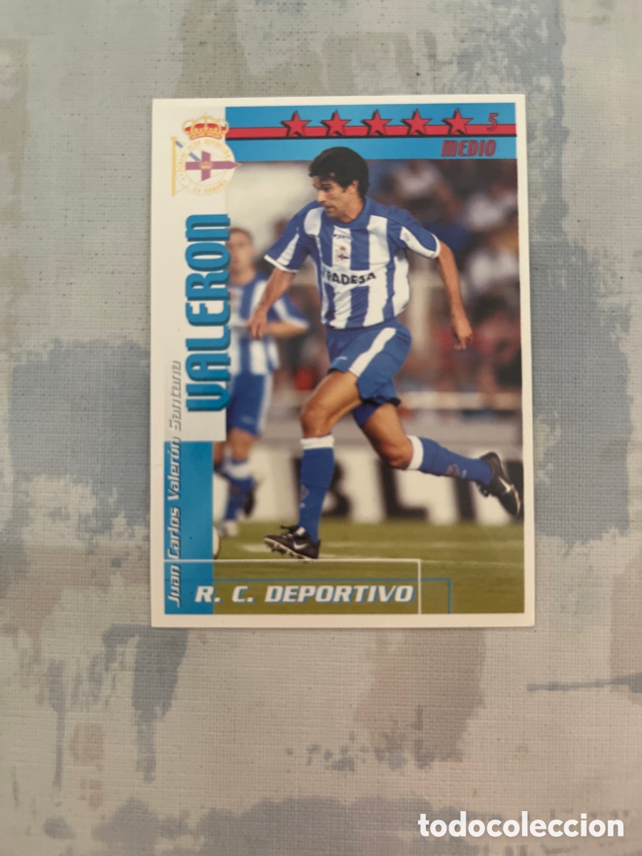 Football Stickers: VALERON DEPORTIVO DE LA CORU&Ntilde;A F&Uacute;TBOL MATCH TOTAL LIGA 2002-2003 MAGIC BOX INT CARD FUTBOL