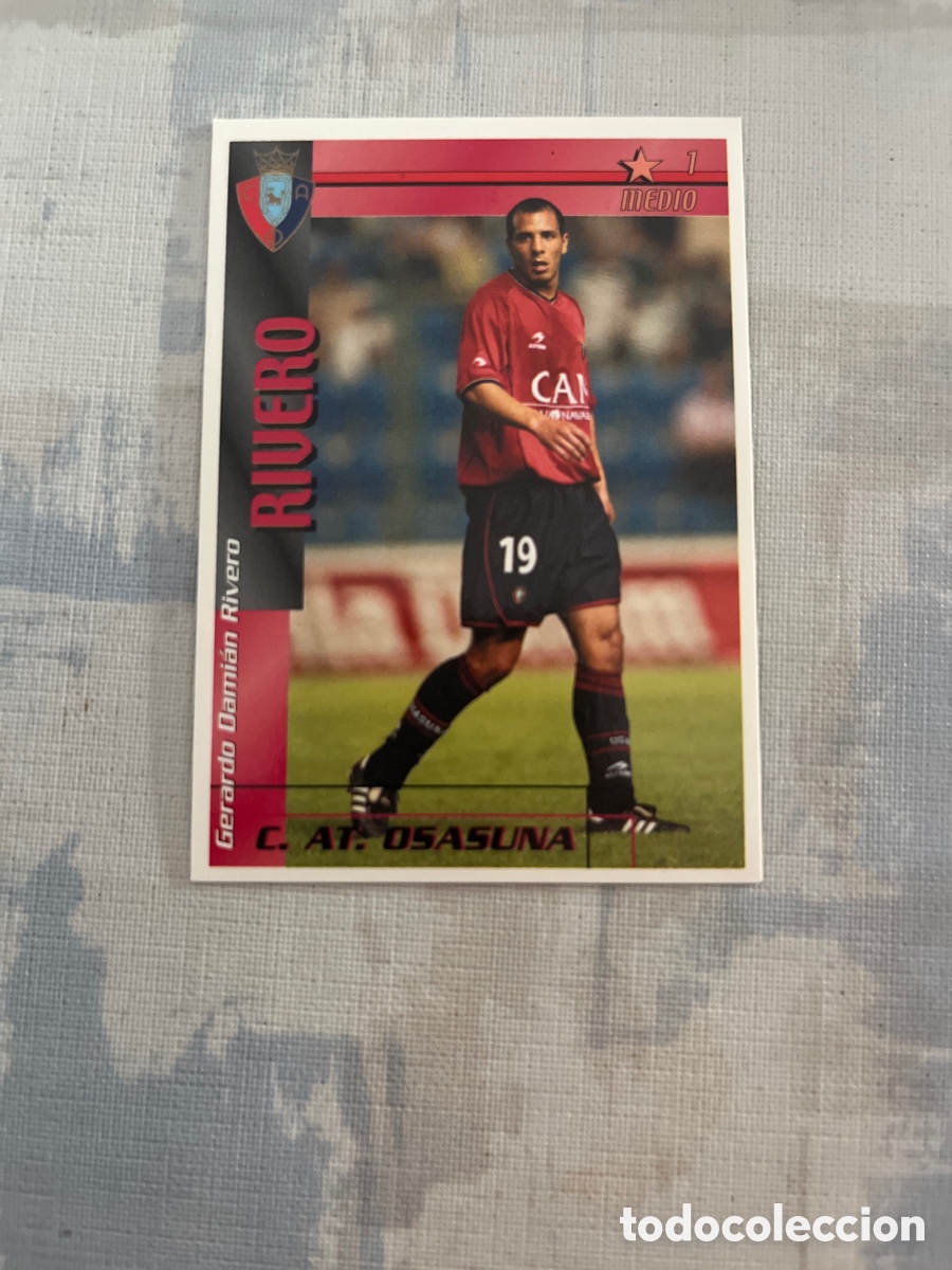 Figurine di Calcio: RIVERO OSASUNA F&Uacute;TBOL MATCH TOTAL LIGA 2002-2003 MAGIC BOX INT CARD FUTBOL