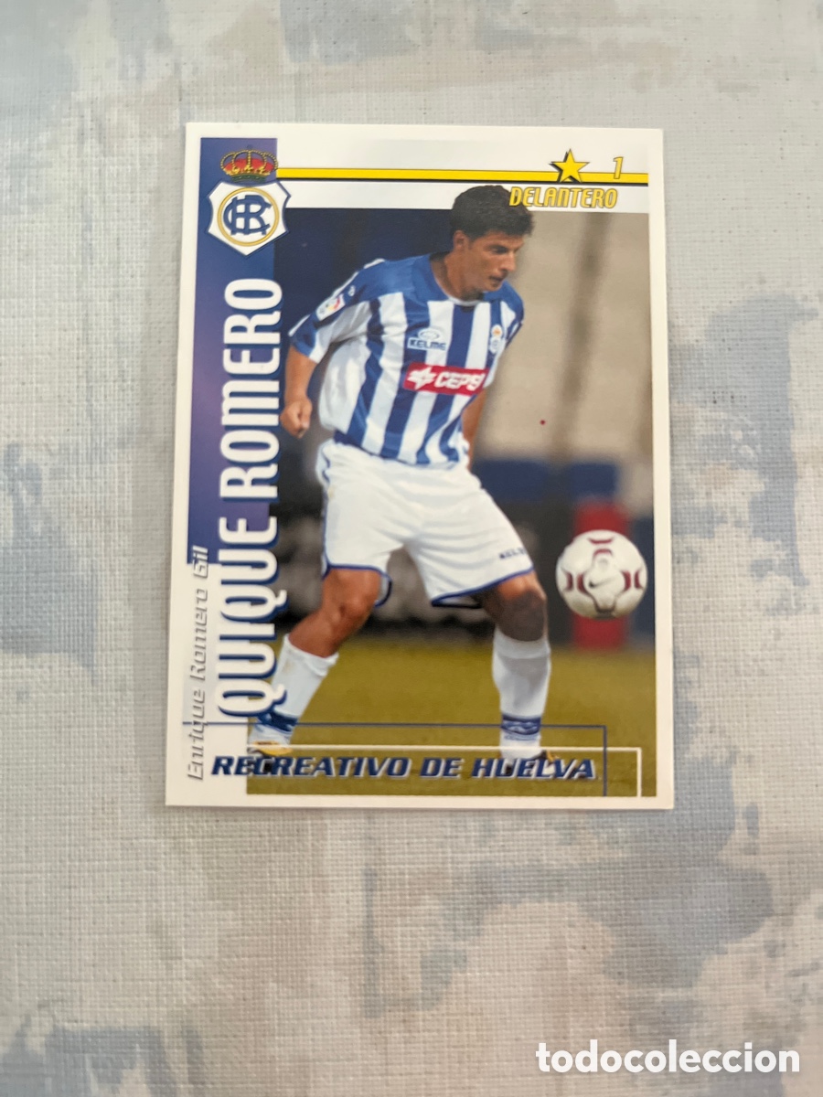 Fu&szlig;ball-Sticker: QUIQUE ROMERO RECREATIVO F&Uacute;TBOL MATCH TOTAL LIGA 2002-2003 MAGIC BOX INT CARD FUTBOL