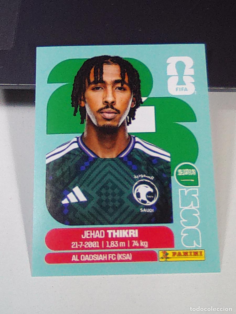 Fu&szlig;ball-Sticker: B30 KSA6 JIHAD THAKRI 6 ARABIA SAUD&Iacute; KSA MUNDIAL FIFA WORLD CUP 2026 STICKER PANINI
