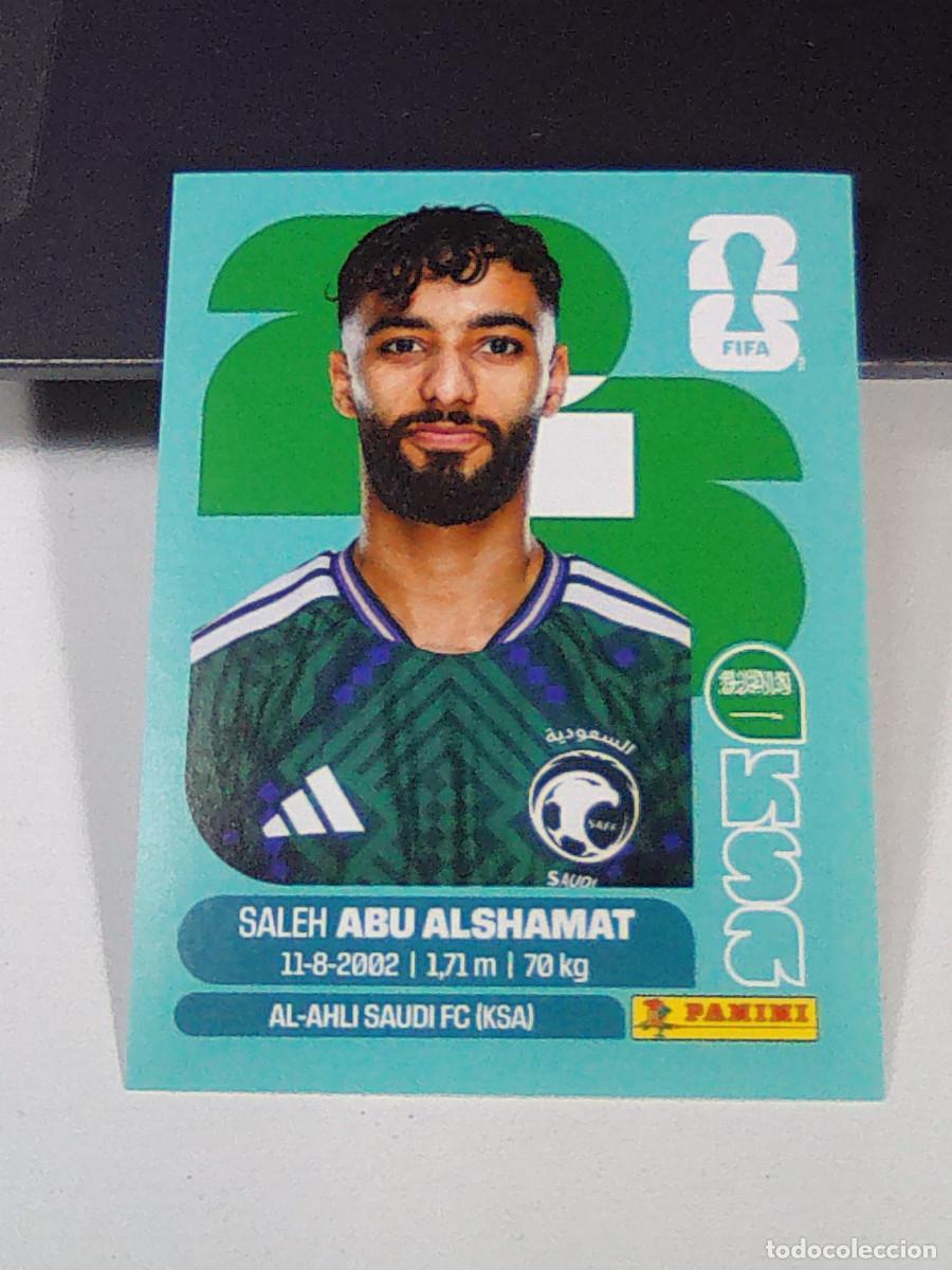 Fu&szlig;ball-Sticker: B30 KSA14 SALEH ABU ALSHAMAT 14 ARABIA SAUD&Iacute; KSA MUNDIAL FIFA WORLD CUP 2026 STICKER PANINI