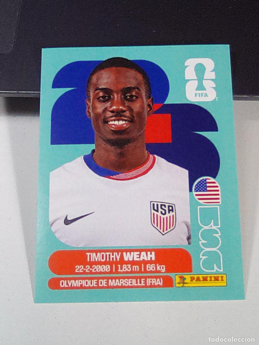 Cromos de f&uacute;tbol: B30 USA12 TIMOTHY WEAH 12 ESTADOS UNIDOS USA MUNDIAL FIFA WORLD CUP 2026 STICKER PANINI