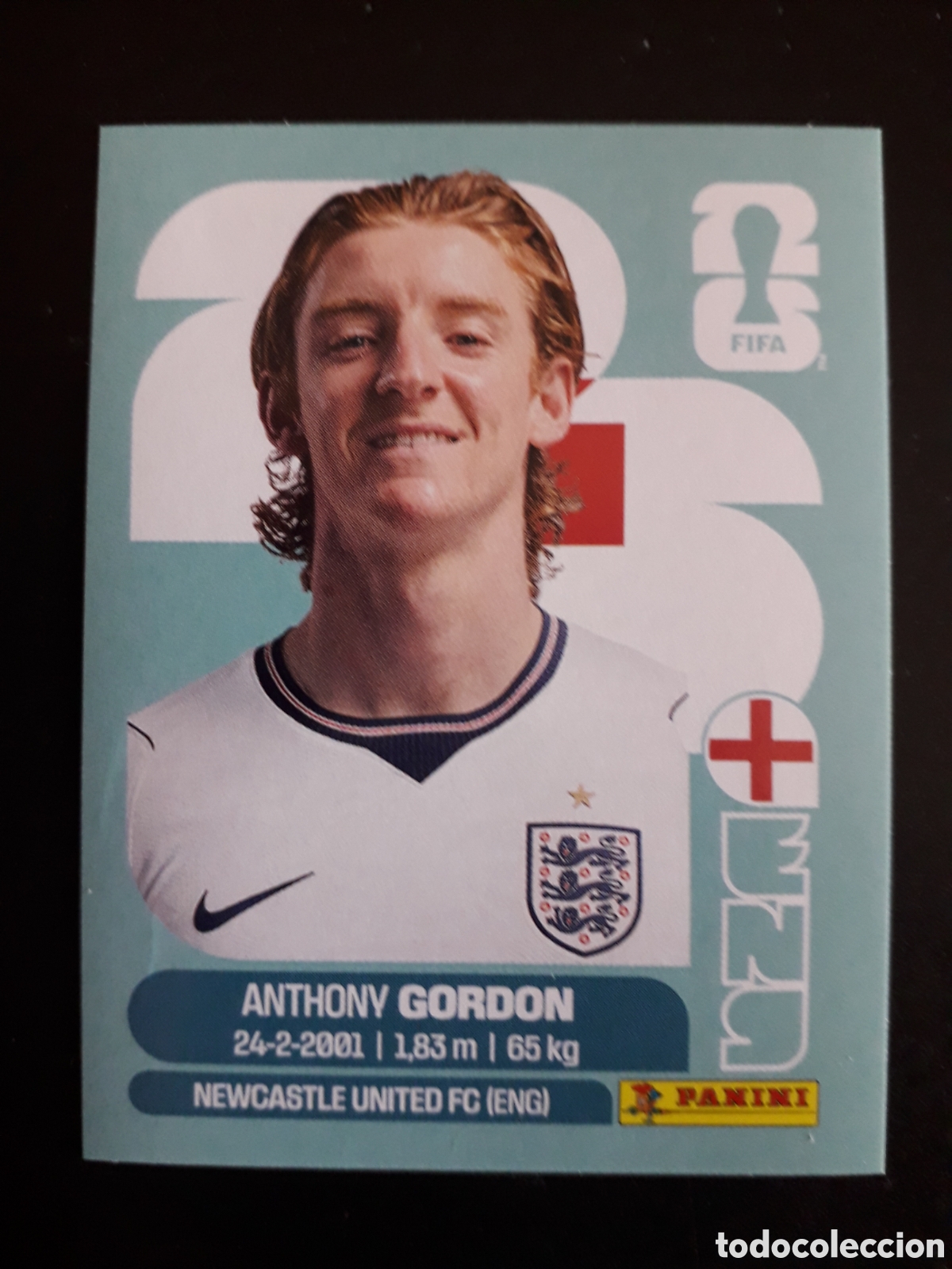 Cromos de f&uacute;tbol: GORDON INGLATERRA ENG 15 MUNDIAL F&Uacute;TBOL 2026 FIFA WORLD CUP PANINI SIN PEGAR PEDIDO M&Iacute;NIMO 3&euro;