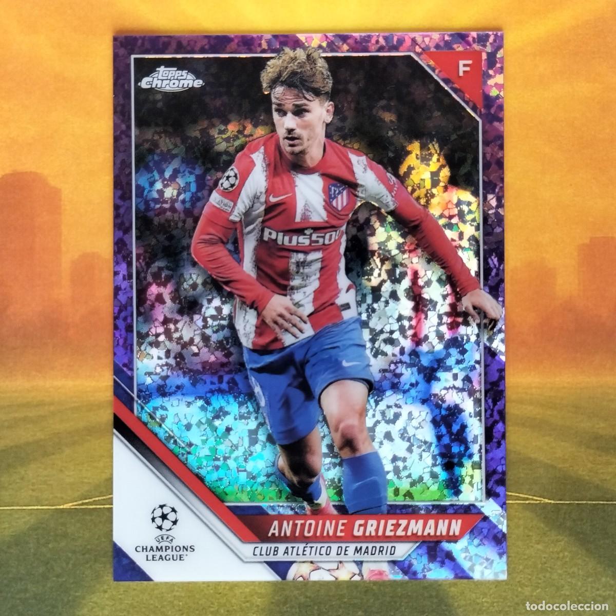 Cromos de f&uacute;tbol: #171 Griezmann Purple Mini Diamond 230/250 | Atletico de Madrid | 2021 2022 Topps Chrome UCL
