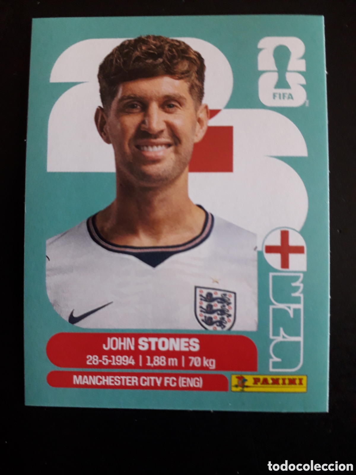 Cromos de f&uacute;tbol: STONES INGLATERRA ENG 3 MUNDIAL F&Uacute;TBOL 2026 FIFA WORLD CUP PANINI SIN PEGAR PEDIDO M&Iacute;NIMO 3&euro;