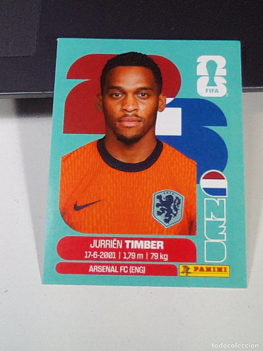 Cromos de f&uacute;tbol: B30 NED5 JURRI&Euml;N TIMBER 5 PA&Iacute;SES BAJOS HOLANDA NED MUNDIAL FIFA WORLD CUP 2026 STICKER PANINI