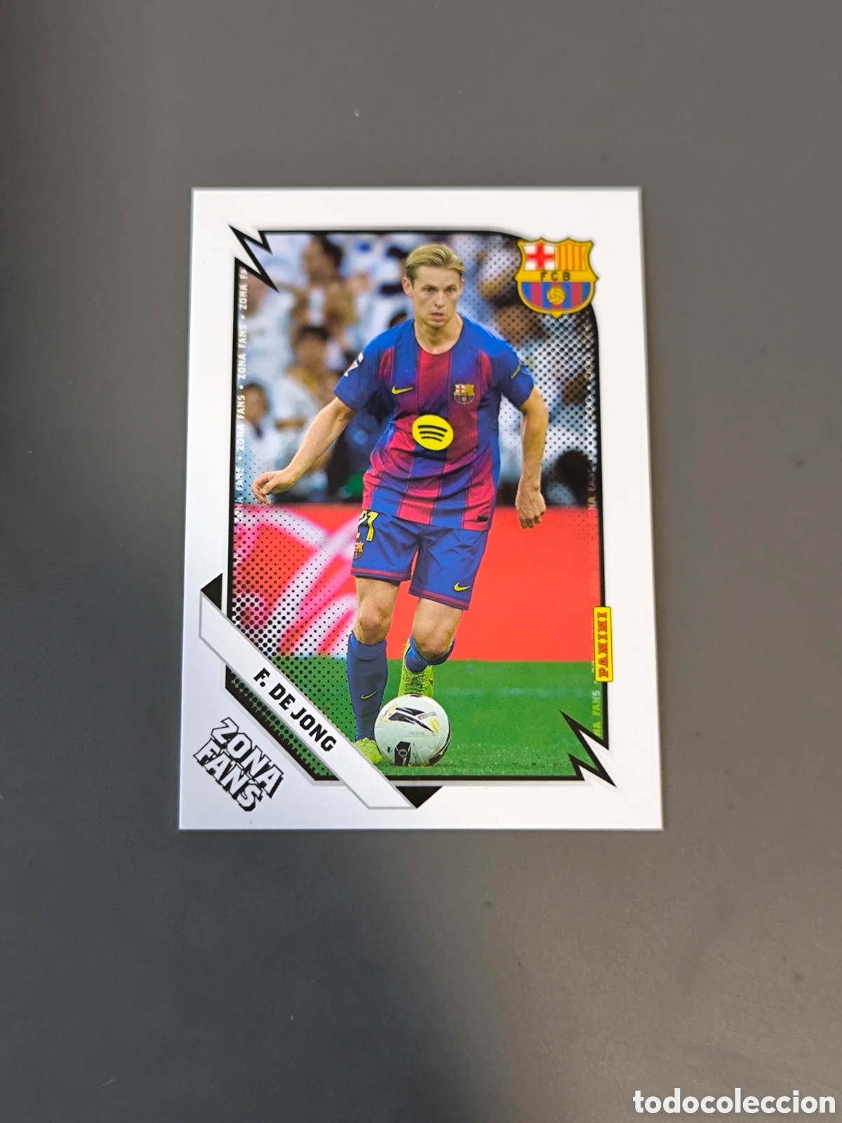 Cromos de f&uacute;tbol: FRENKIE DE JONG 37 Zona Fans FC Barcelona Panini Club 2026