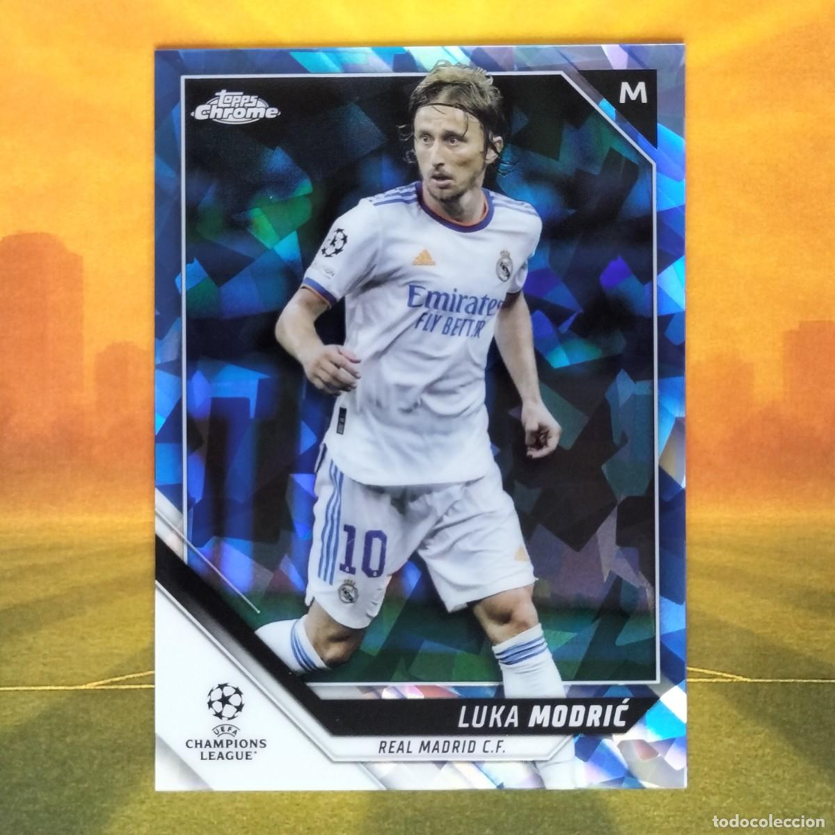 Cromos de f&uacute;tbol: #85 Luka Modric | Real Madrid | 2021 2022 Topps Chrome UCL Sapphire