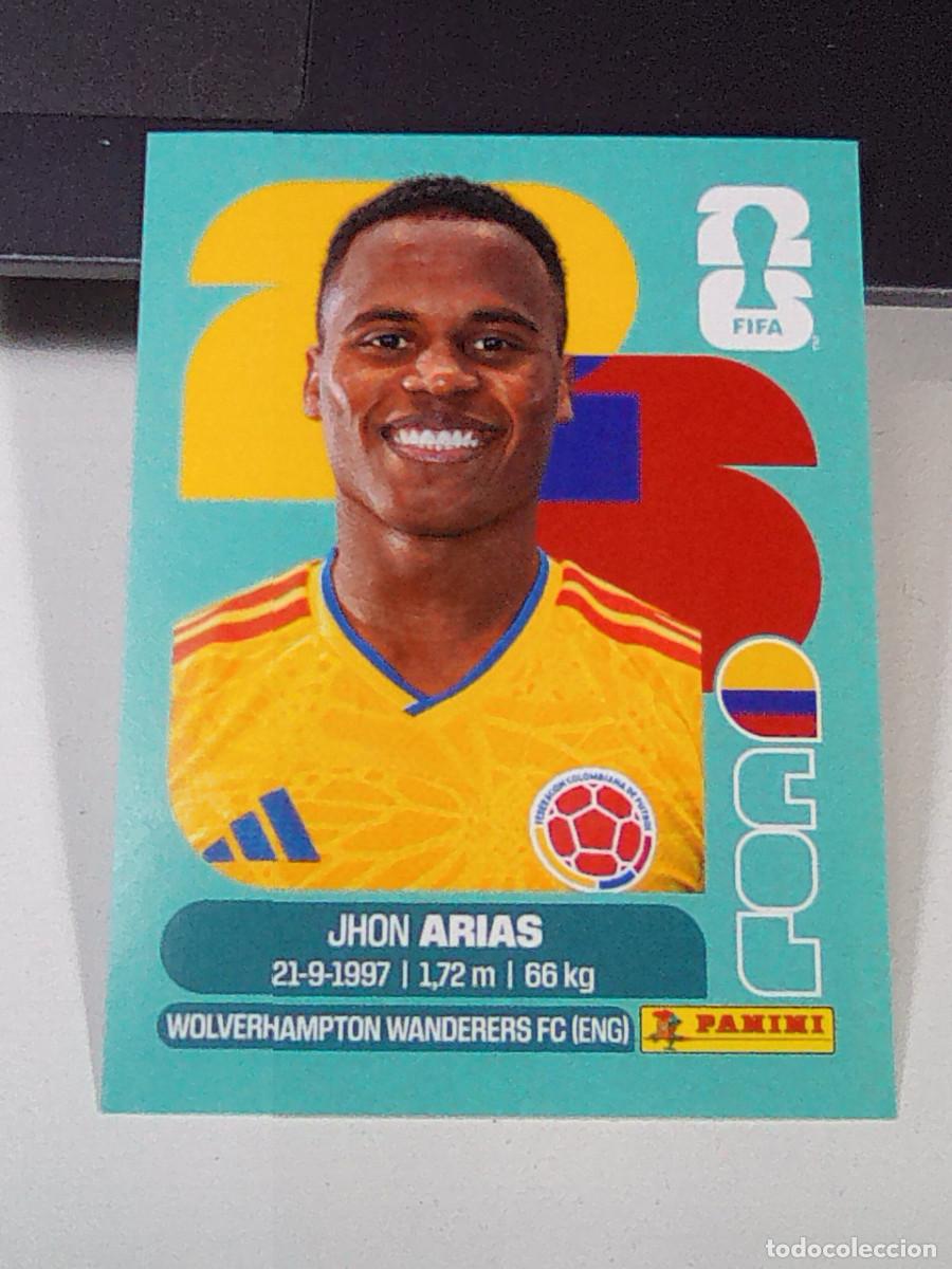 Cromos de f&uacute;tbol: B30 COL17 JHON ARIAS 17 COLOMBIA COL MUNDIAL FIFA WORLD CUP 2026 STICKER PANINI