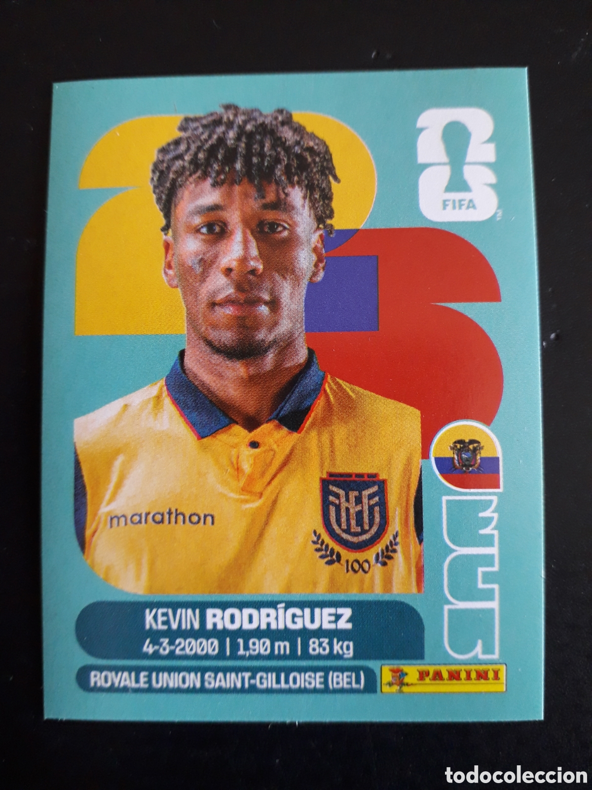 Figurine di Calcio: RODR&Iacute;GUEZ ECUADOR ECU 19 MUNDIAL F&Uacute;TBOL 2026 FIFA WORLD CUP PANINI SIN PEGAR PEDIDO M&Iacute;NIMO 3&euro;