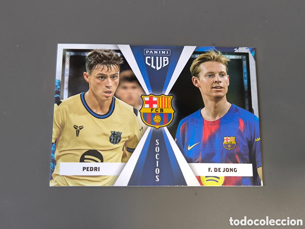 Cromos de f&uacute;tbol: SOCIOS 48 PEDRI / DE JONG FC Barcelona Panini Club 2026