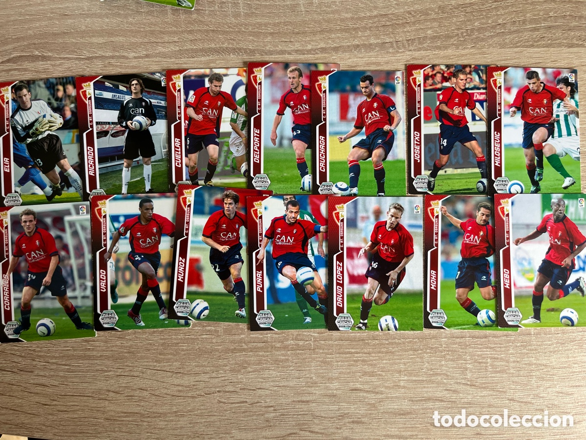 Cromos de f&uacute;tbol: OSASUNA MEGACRACKS MGK 2005 2006 05 06 LOTE B&Aacute;SICO
