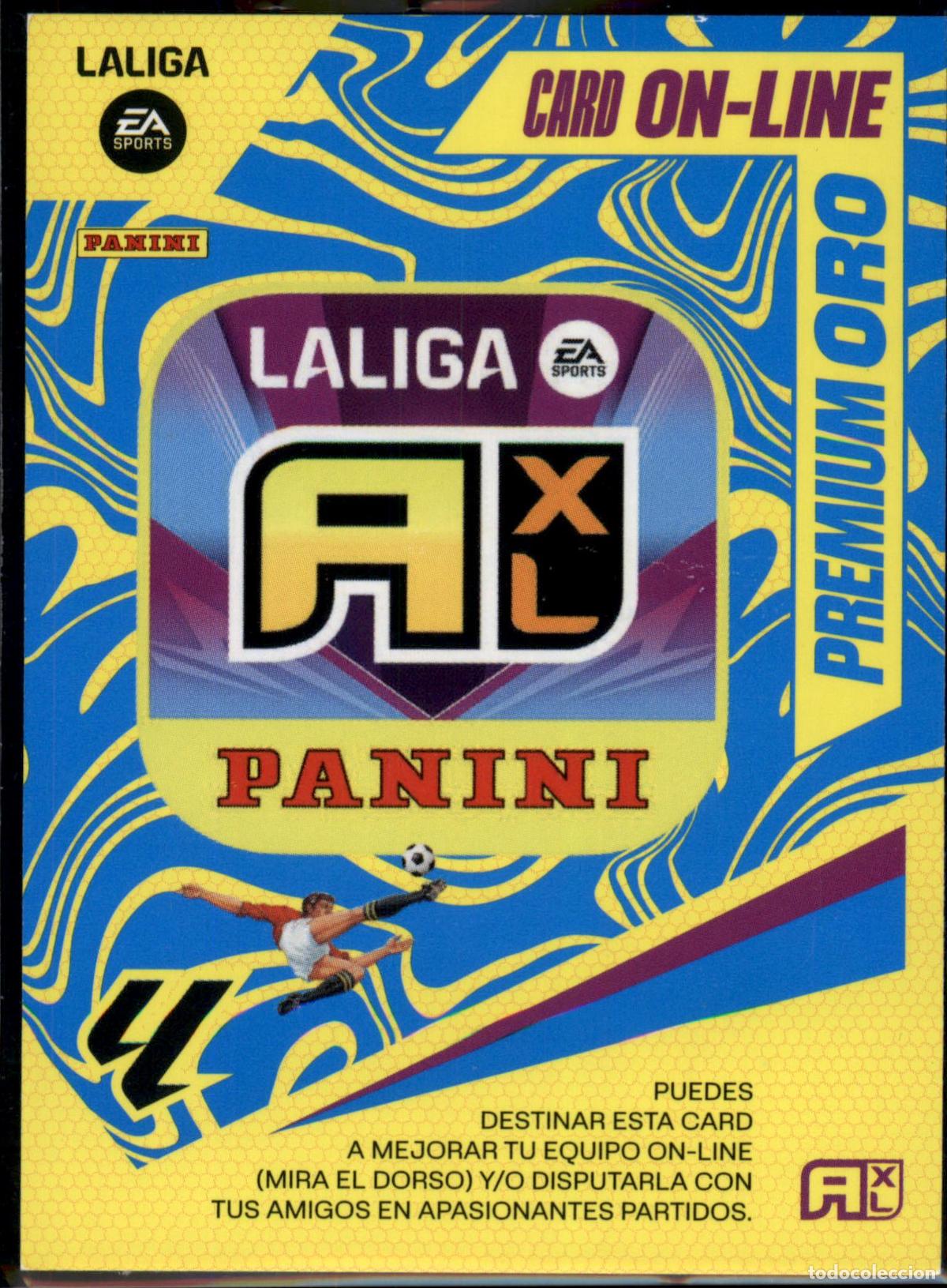 Cromos de f&uacute;tbol: Card On-Line Premium Oro LaLiga Santander Adrenalyn XL 2023 2024 Panini 24 25