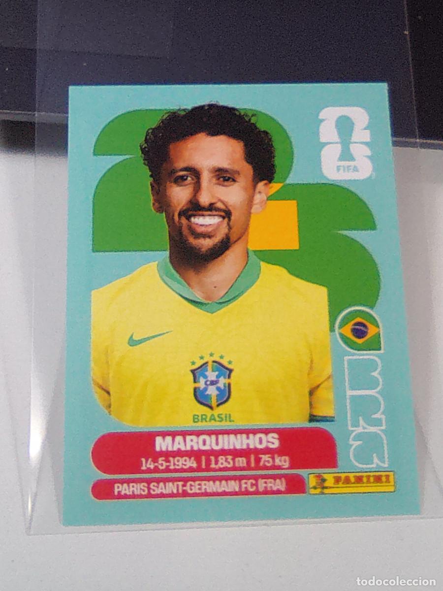 Cromos de f&uacute;tbol: B30 BRA4 MARQUINHOS 4 BRA BRASIL BRAZIL MUNDIAL FIFA WORLD CUP 2026 STICKER PANINI