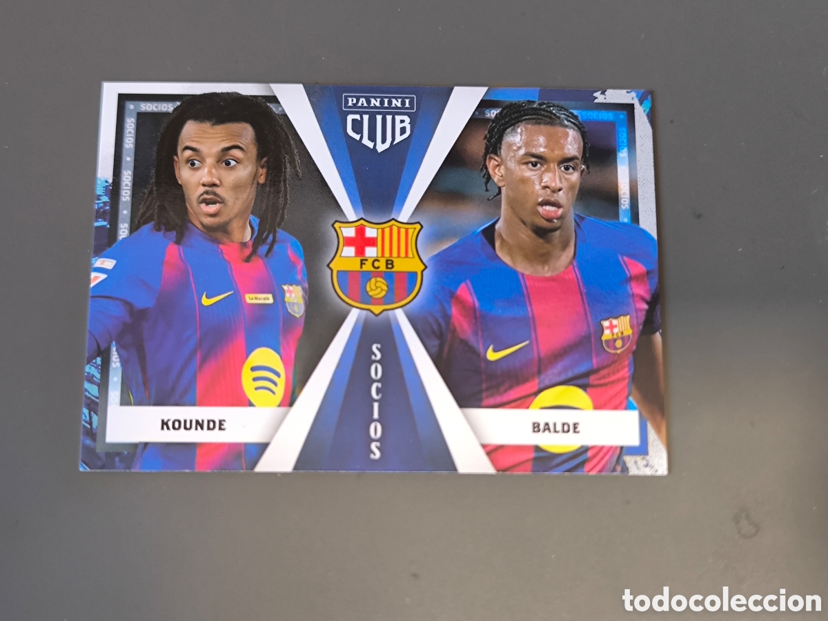 Cromos de f&uacute;tbol: SOCIOS 47 KOUNDE / BALDE FC Barcelona Panini Club 2026